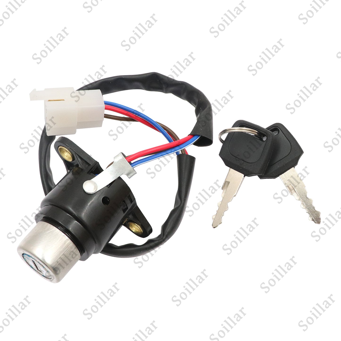 Ignition Key Switch Fit For Honda Shadow Spirit Sabre Aero VT1100 C C2 C3 Black