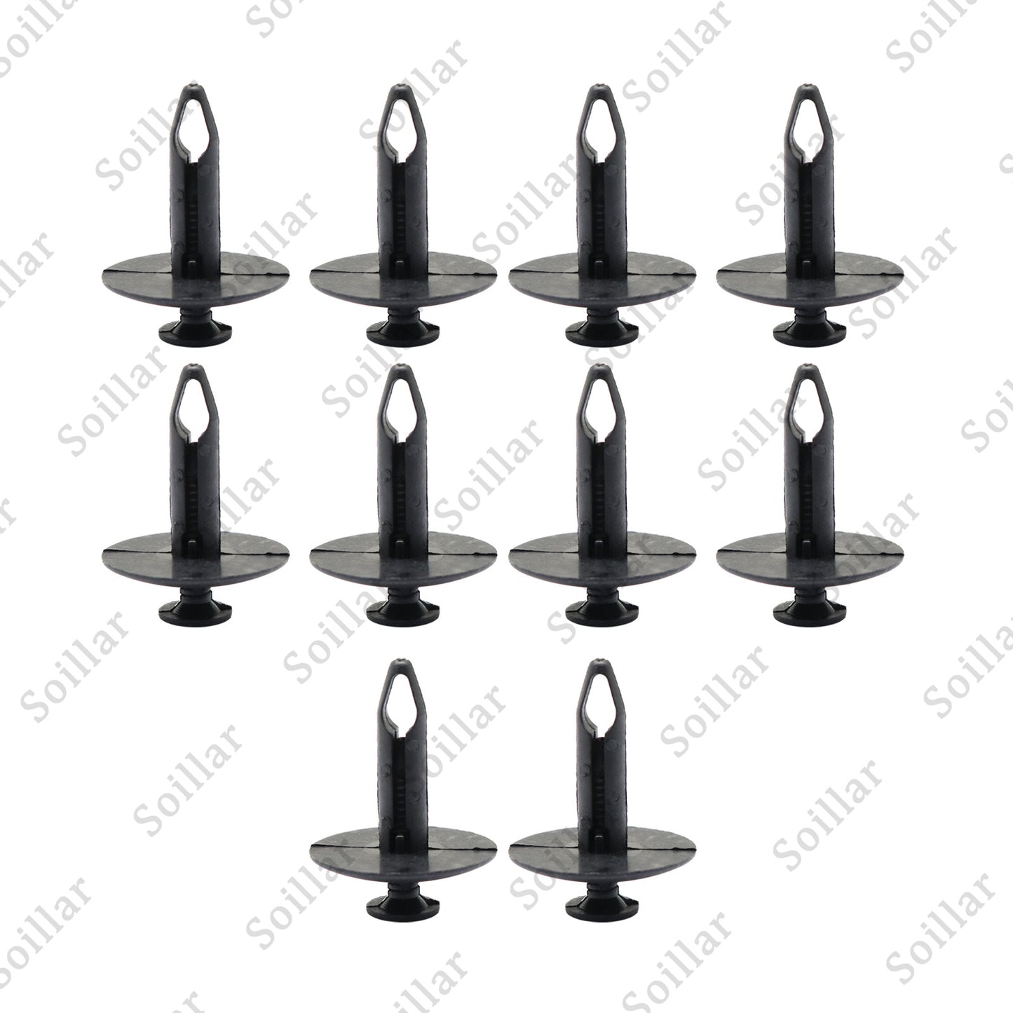 10Pcs Radiator Cover Retainer Clips Rivets fit for Ford F150 Mustang F250