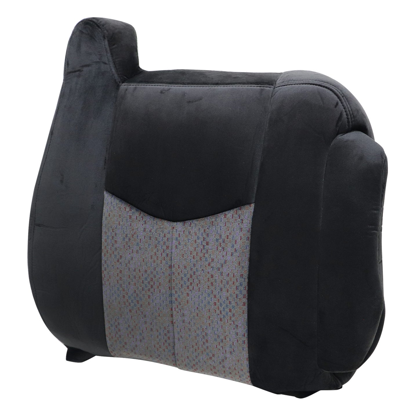 For 2003-2006 Chevy Silverado GMC Sierra 1500 2500 3500 Front Driver & Passenger Bottom & Top Cloth Seat Cover Dark Gray