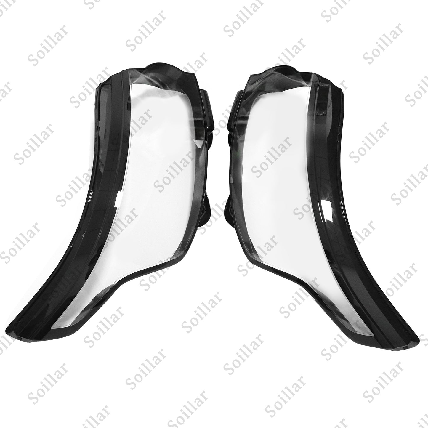 Left & Right Headlight Lens Cover For 2014-2017 Land Rover Range Rover