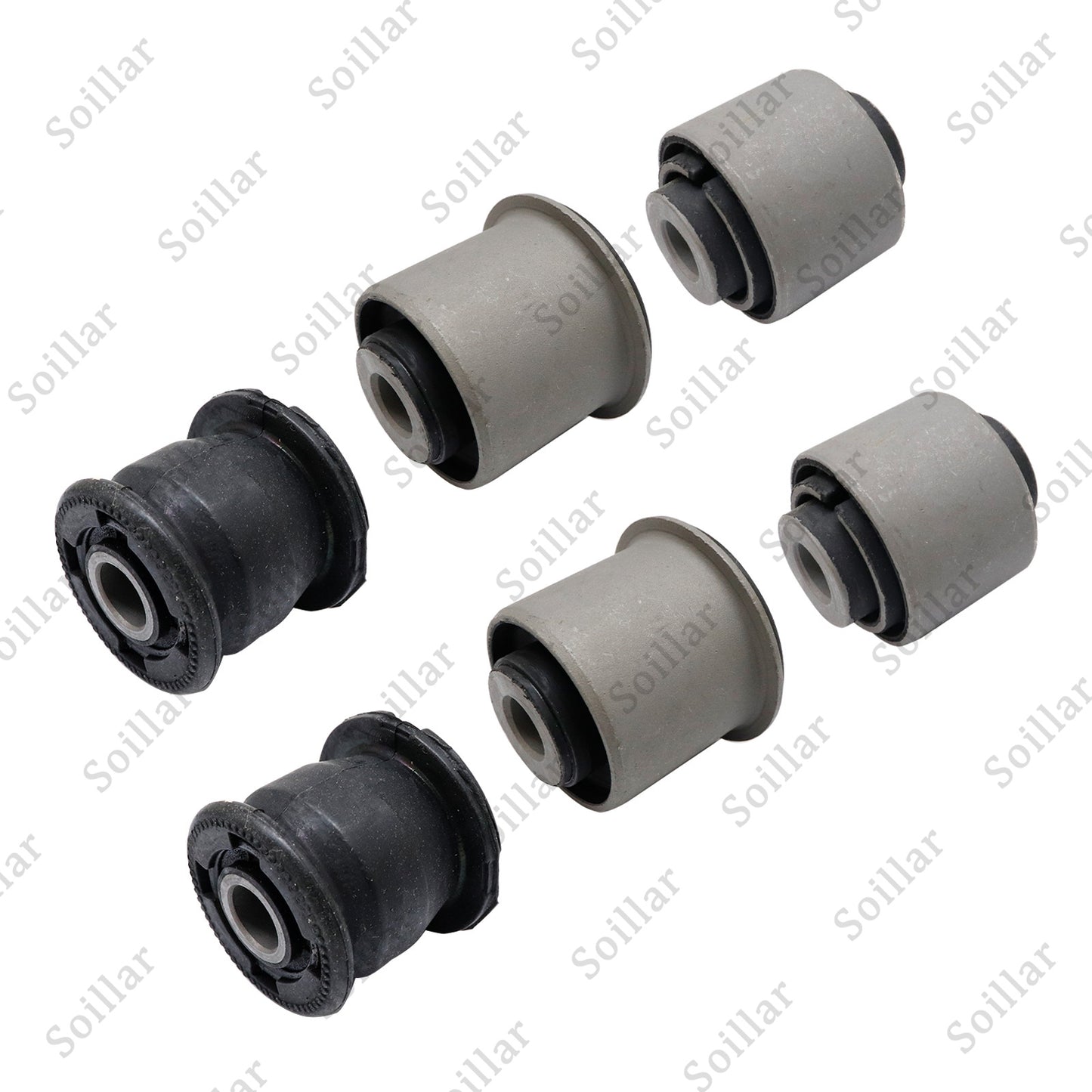 Set (6) Rear Lower Knuckle Bushing For Honda CIVIC 01-05 CRV 02-06 ELEMENT 03-06