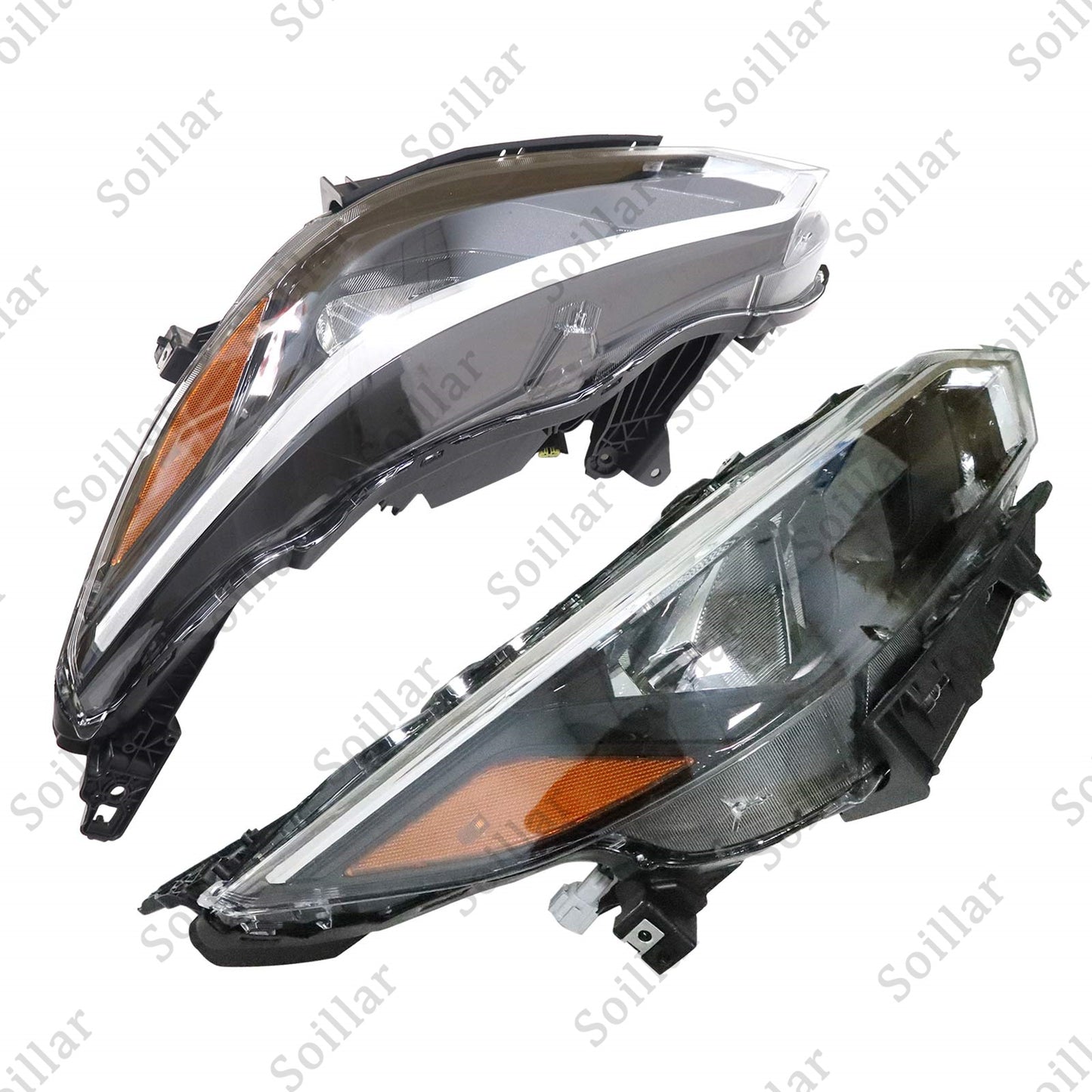 2Pcs Left + Right Side Halogen Headlight For Nissan Sentra S/SV 2024-2025 Models