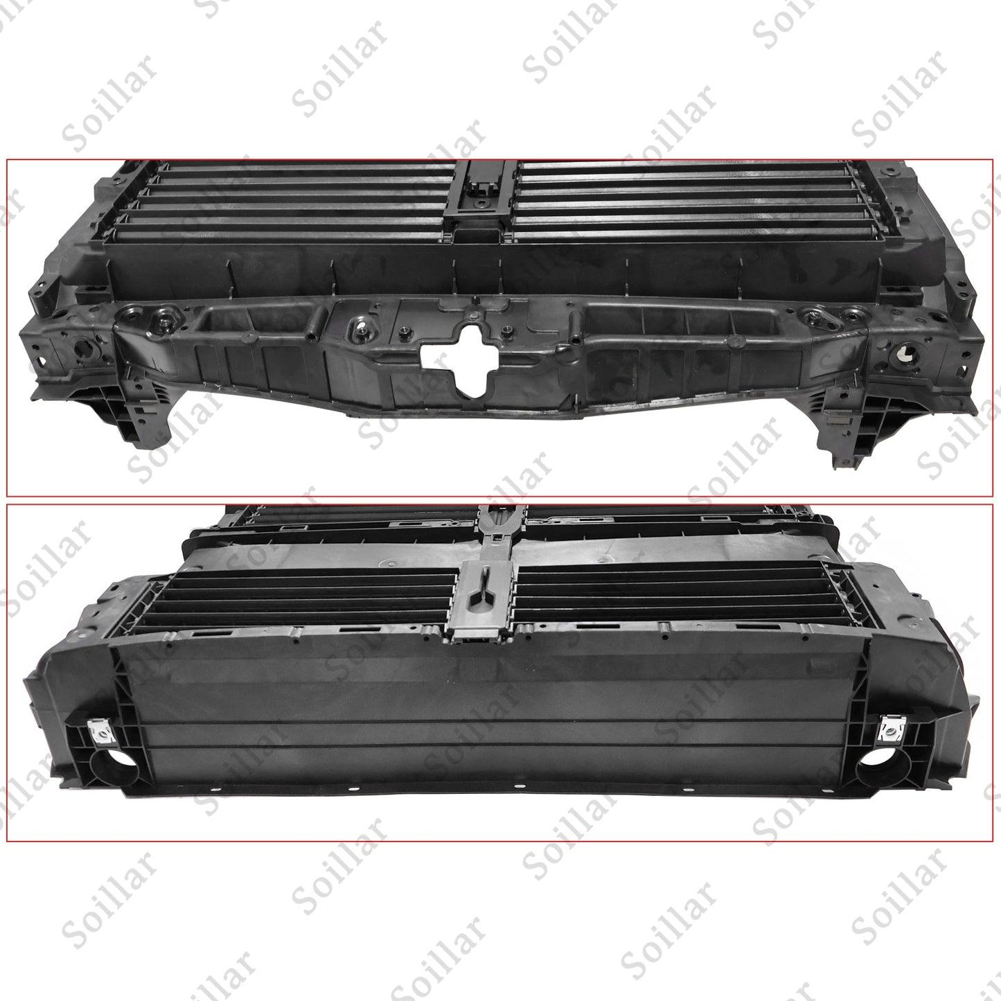 1x Radiator Support Black NZ6Z-8B455-A For Ford Maverick 2022-2023 L4 2.0/2.5L