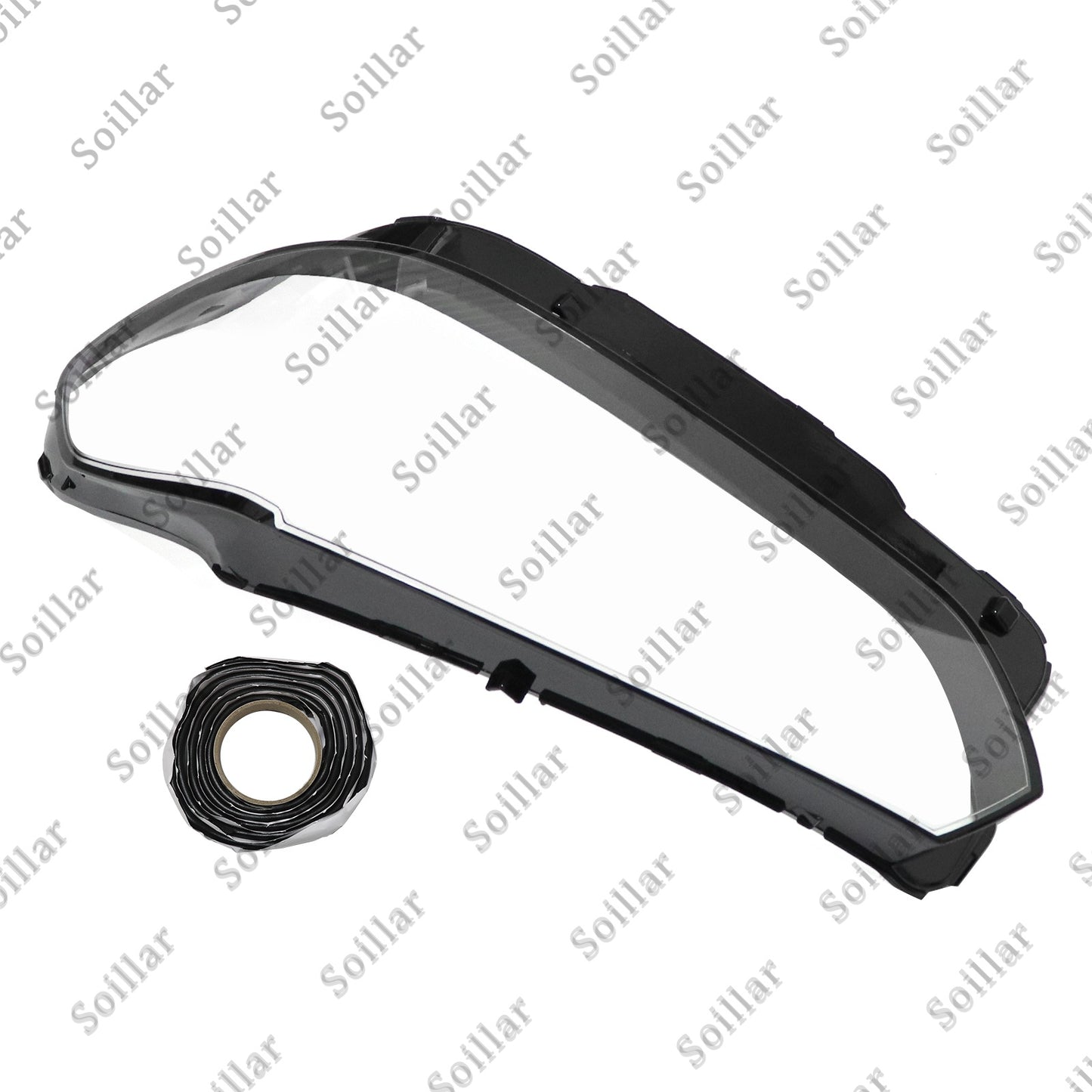 Left Side Front Headlight Lens Clear Cover+Sealant Fit BMW X3 X4 2022-2024 1Pcs