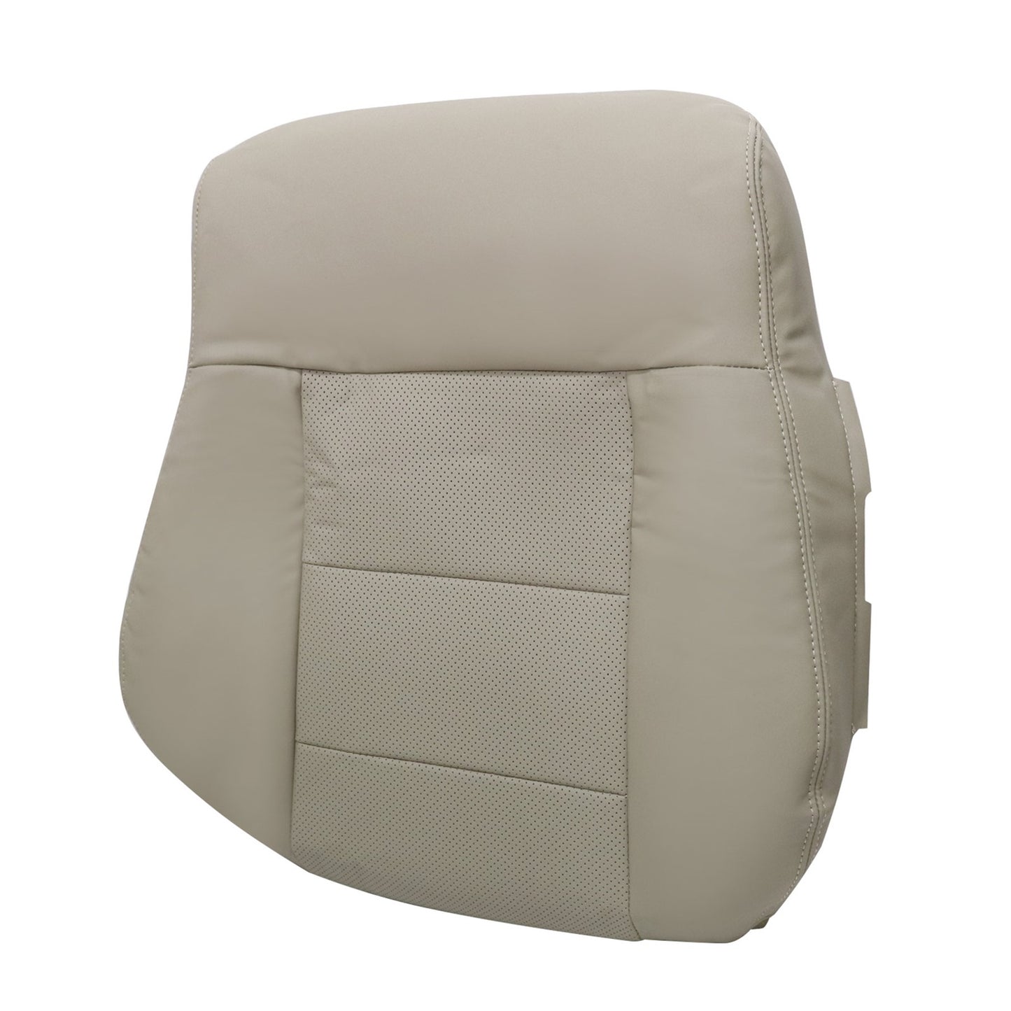 For 2010-2016 Mercedes Benz E200 E250 E300 E350 Driver & Passenger Bottom & Top PERFORATED Leather Seat Cover Tan