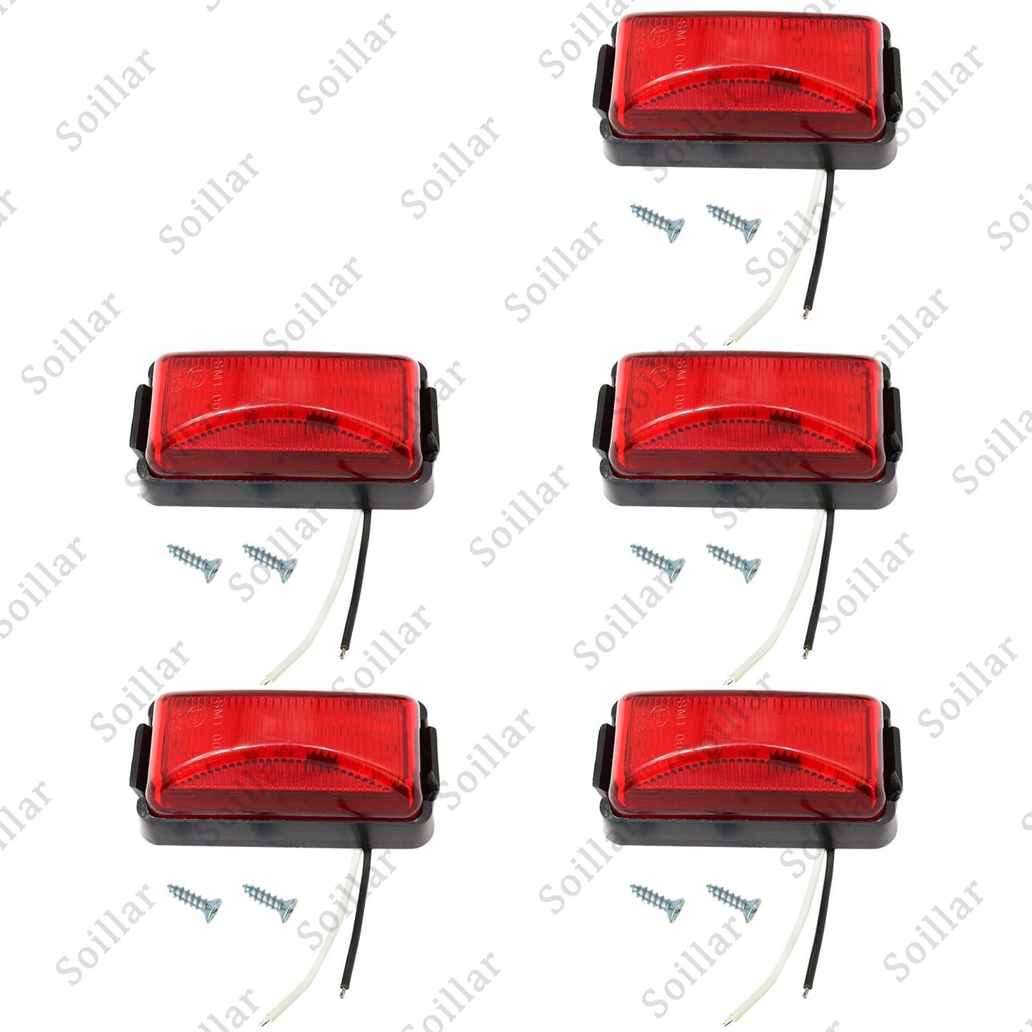Set Of 5 For Chevy Chevrolet GMC 3500 C30 Dually Tailgate Light 88-00