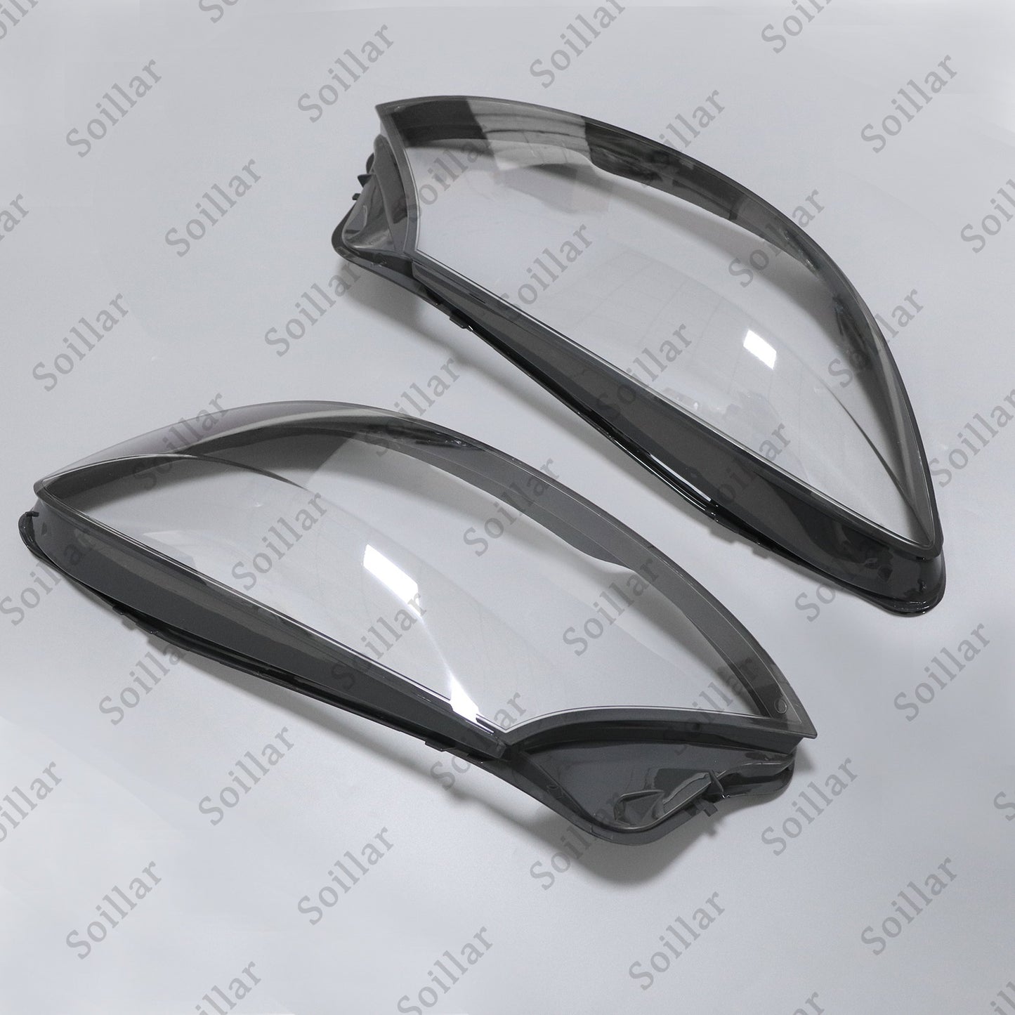 For Mercedes-Benz W222 S-Class 2014-17 Pair Lampshade Headlight Lens Lamp Cover