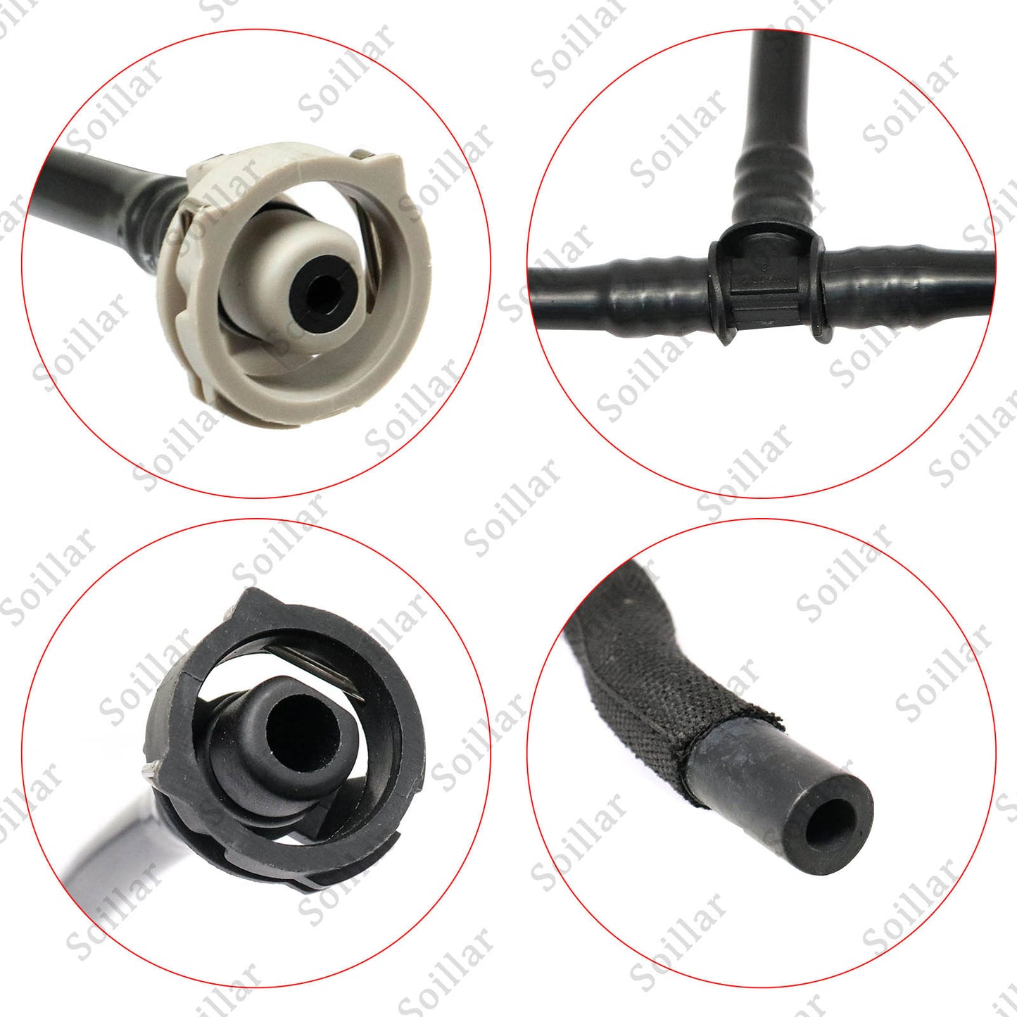 New Engine Coolant Overflow Tank Hose For 2009-2012 Audi Q5 3.2L 8R0121081P