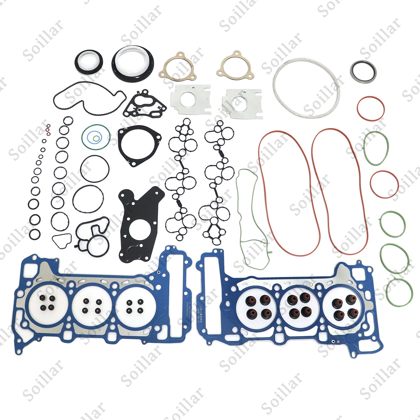 For Audi S4 S5 B9 A6 Q7 Porsche EA839 2.9 3.0 Overhaul Rebuild Gaskets Seals Kit