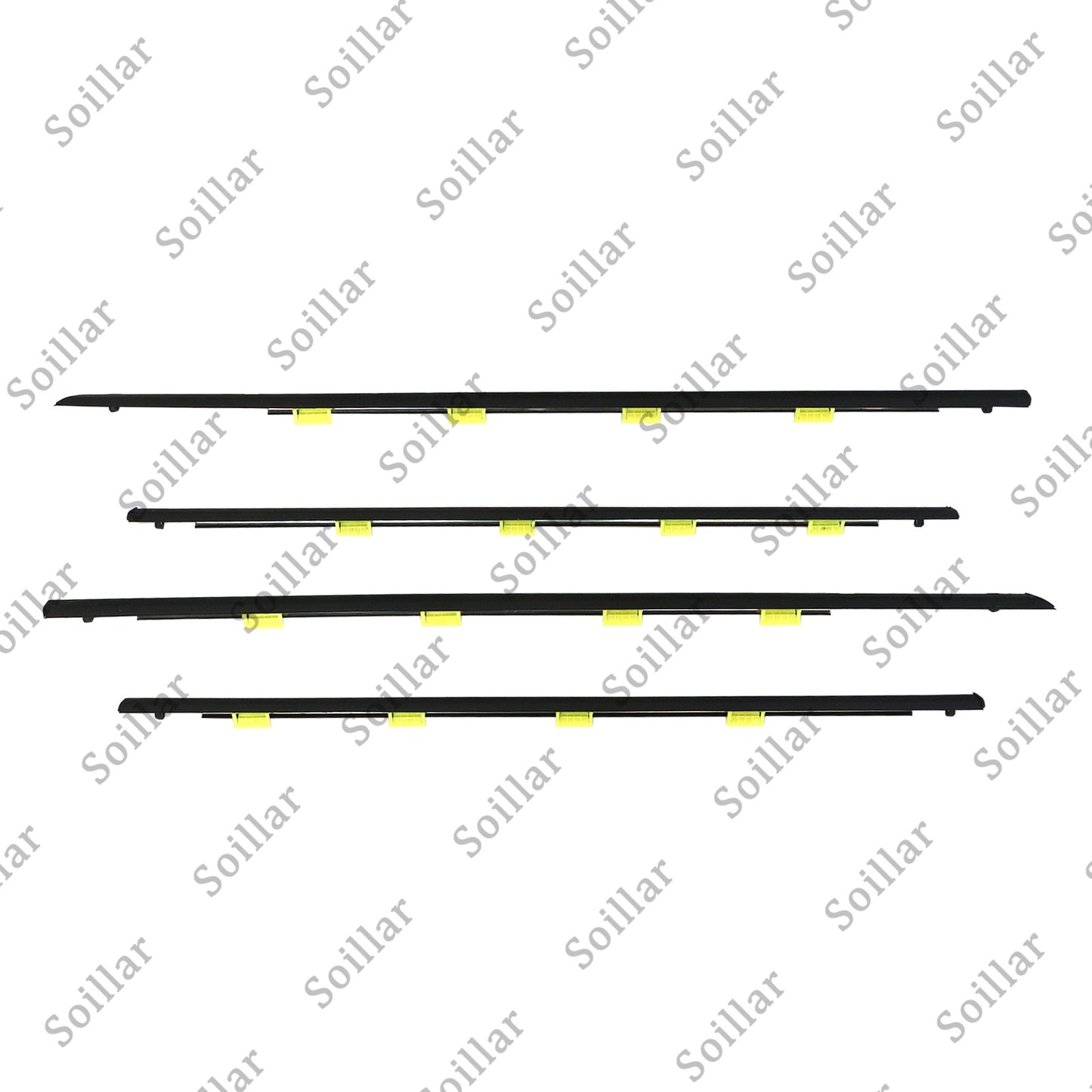 NEW DOOR BELT WEATHER STRIP MOLDING SEAL SET For Honda Civic 4 DOOR 1996~2000