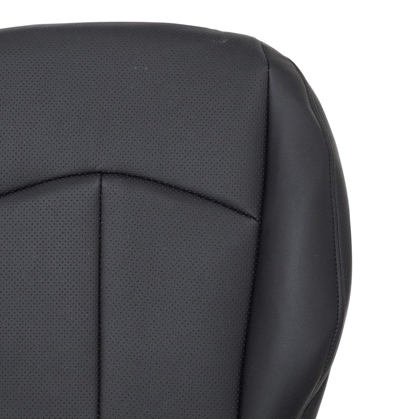 For 2003-2009 Mercedes Benz E63 E280 E300 E320 E350 E500 E550 Driver Bottom & Top PERFORATED Leather Seat Cover Black