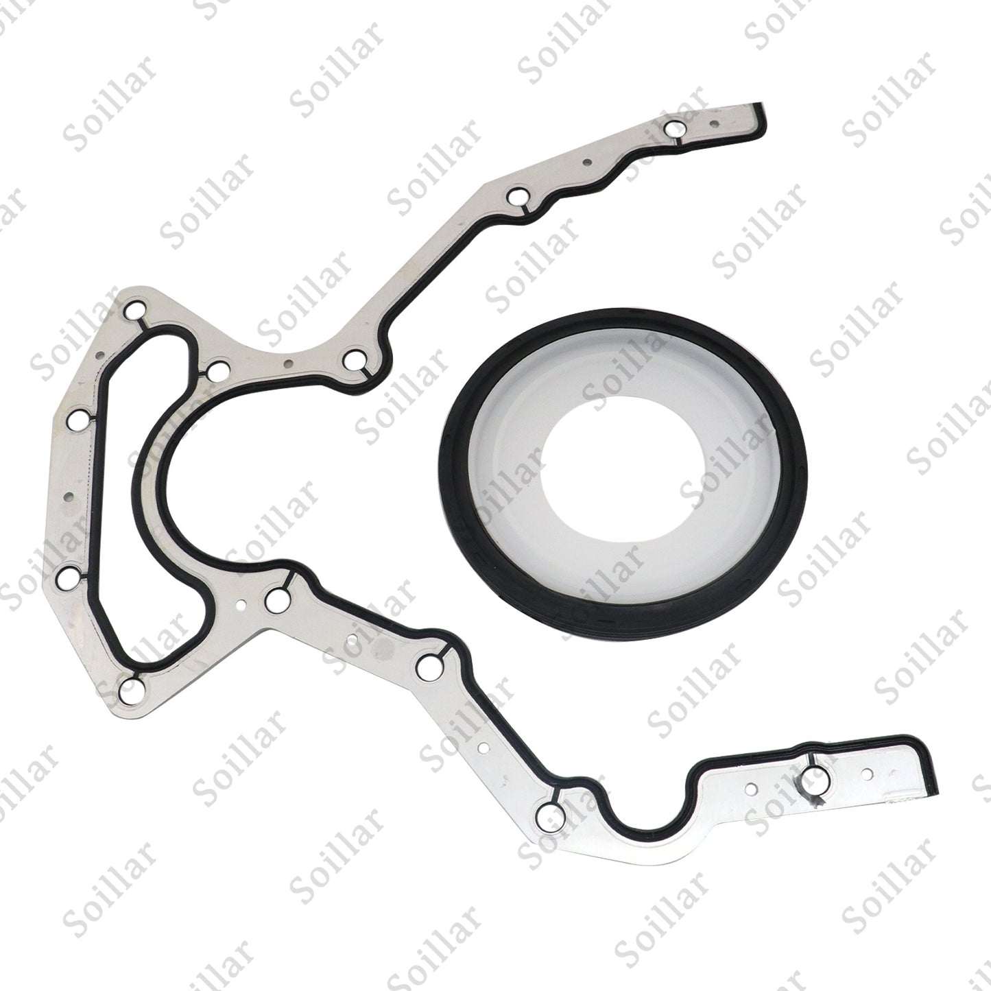 Rear Main Seal Block Cover Gasket Kit For BS40640 JV1657 LS 4.8 5.3 6.0L LS2 LS3