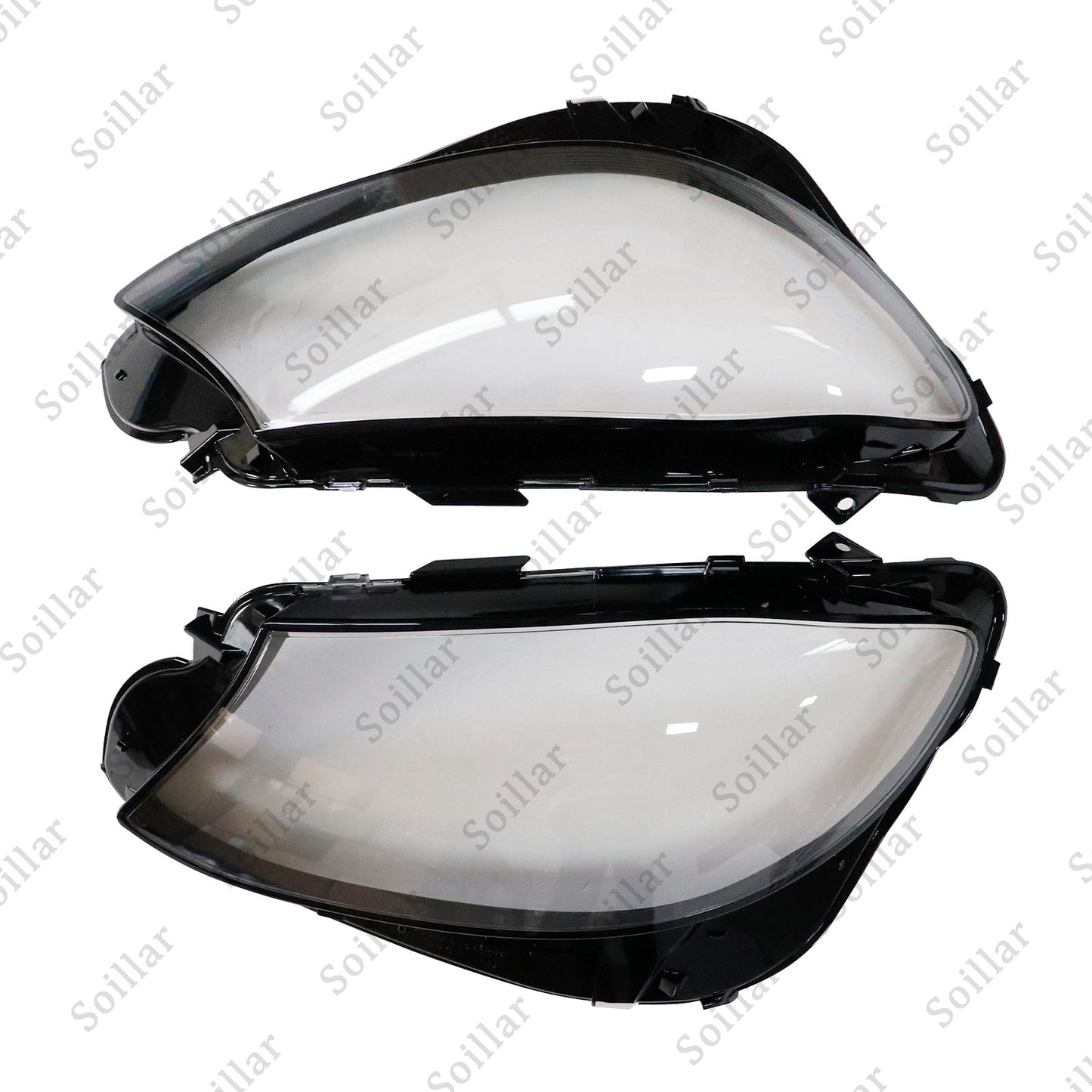 2x Headlight Lens Cover Shell For 2016-2023 Mercedes Benz E Class W213 E300 E450