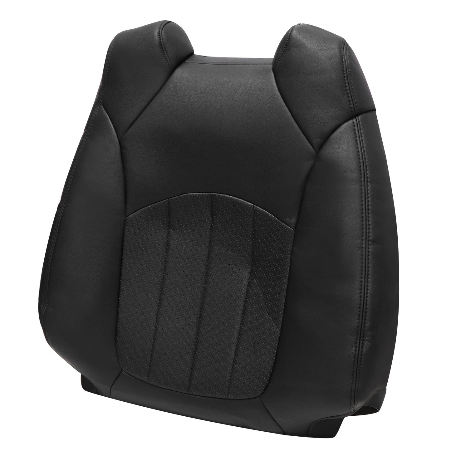 Fits 2009-2012 Chevy Traverse Driver & Passenger Bottom & Top Seat Cover Black