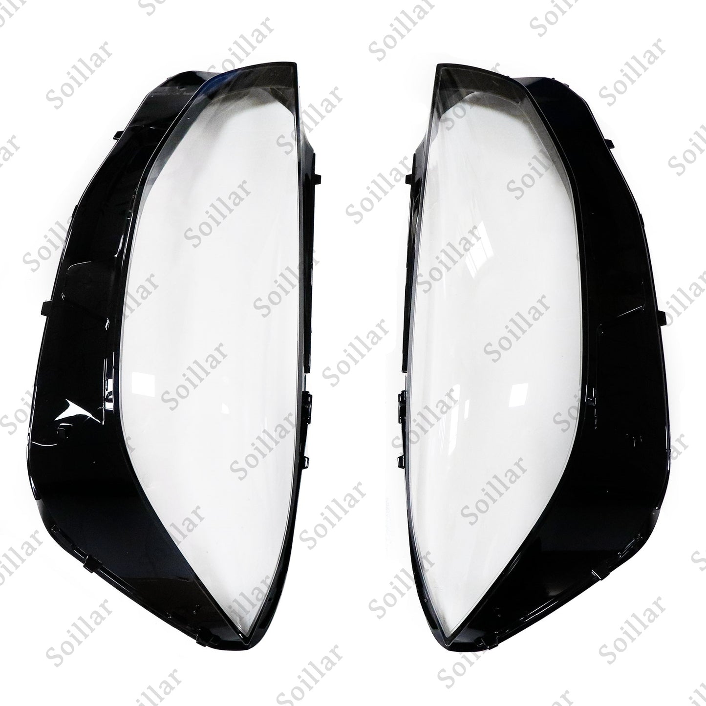 For Mercedes-Benz S-Class W222 2021-2023 Front LH+RH Headlight Lens Cover Pair