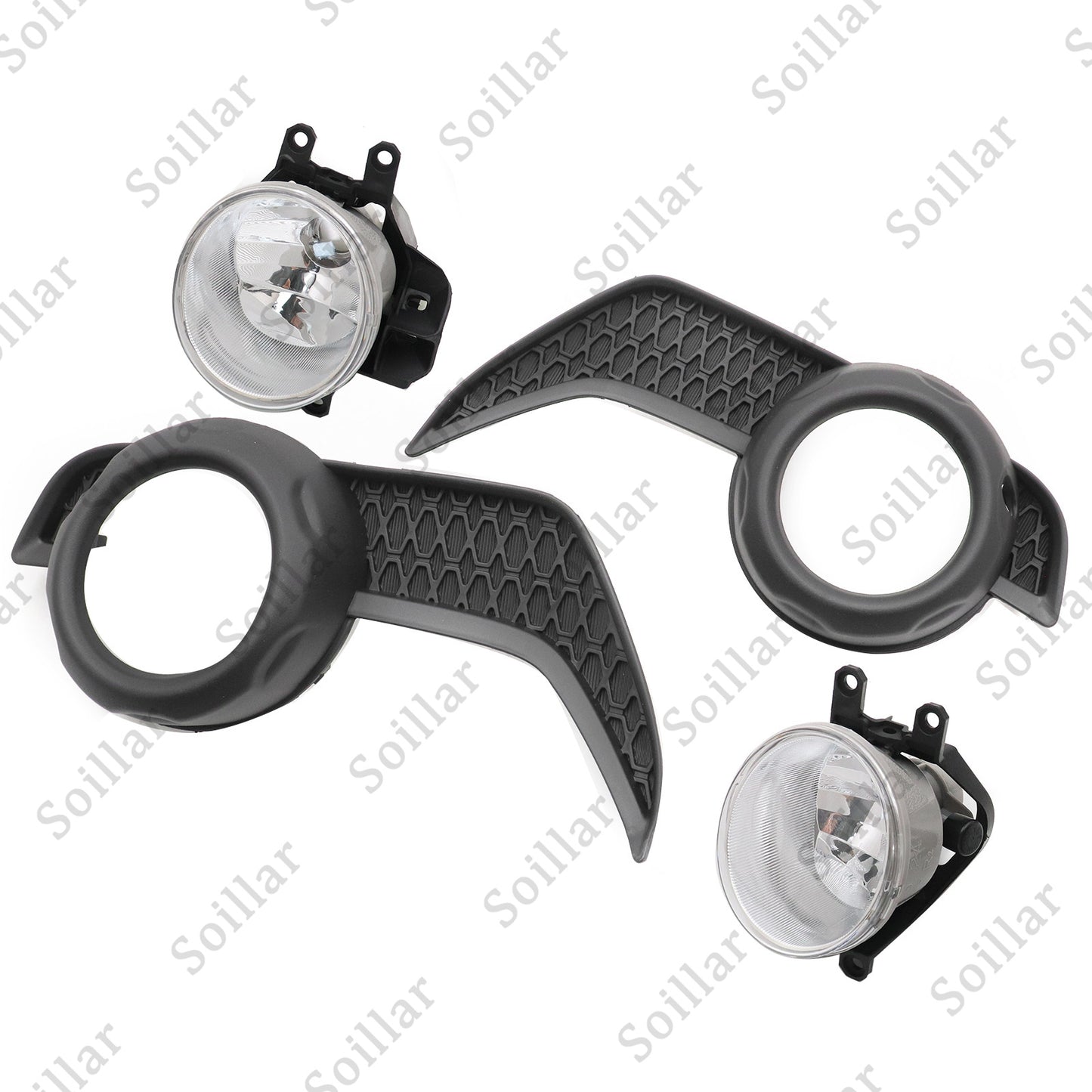 Trim Surround Covers Fog Lights+Lamps Bezel For 2014-2020 Toyota 4Runner /SR5