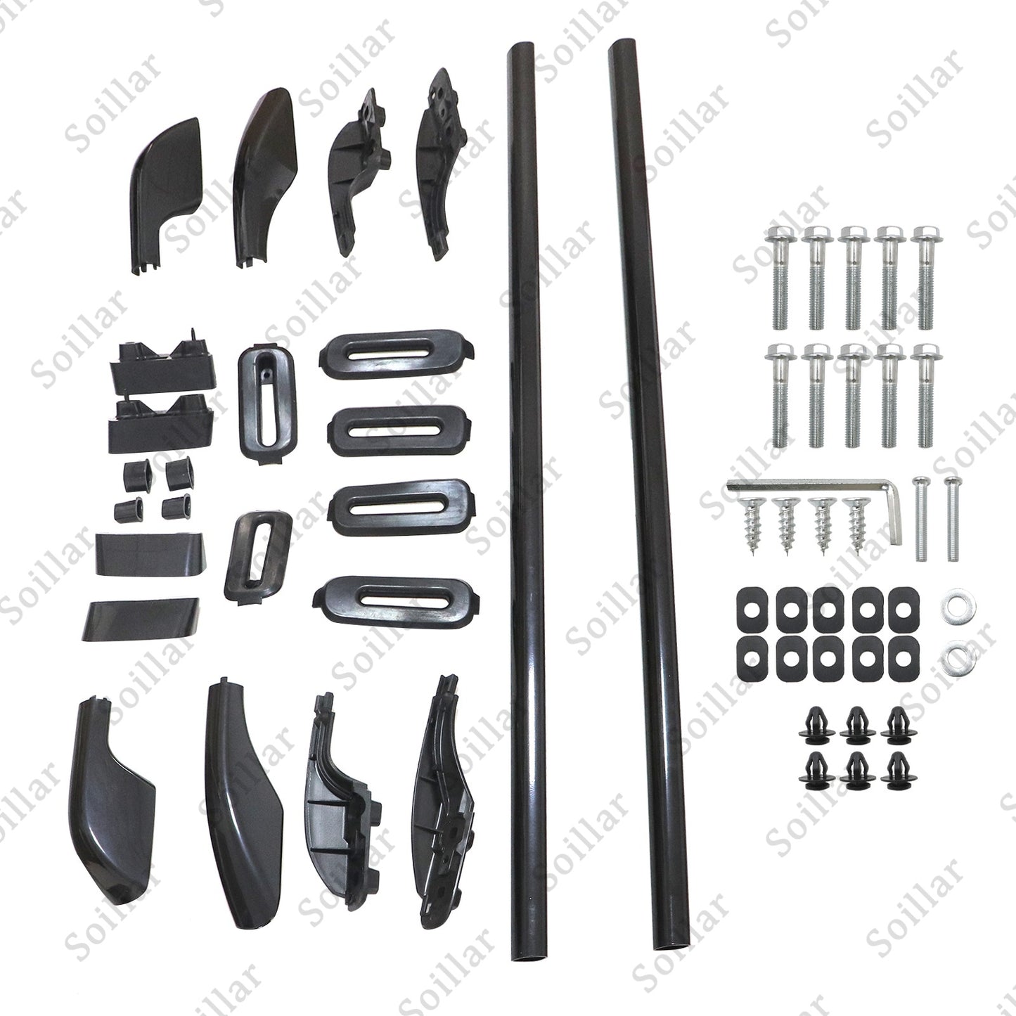 Black Roof Rack Roof Rail For Land Cruiser LC100 1998-2006 Rail Rack Aluminum