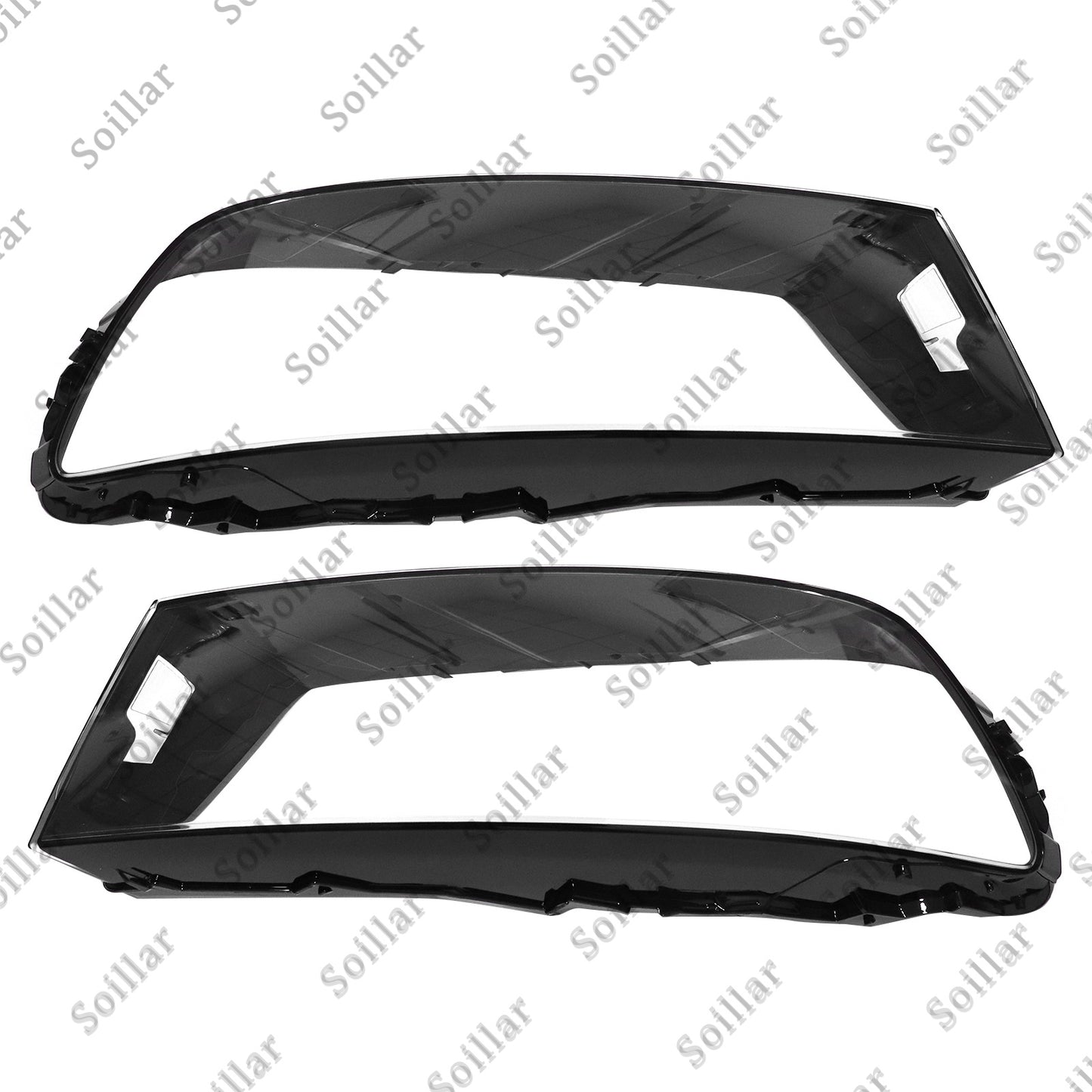 Left Right Headlamp Cover Headlight Shell Lens For Audi Q7 2017-2019