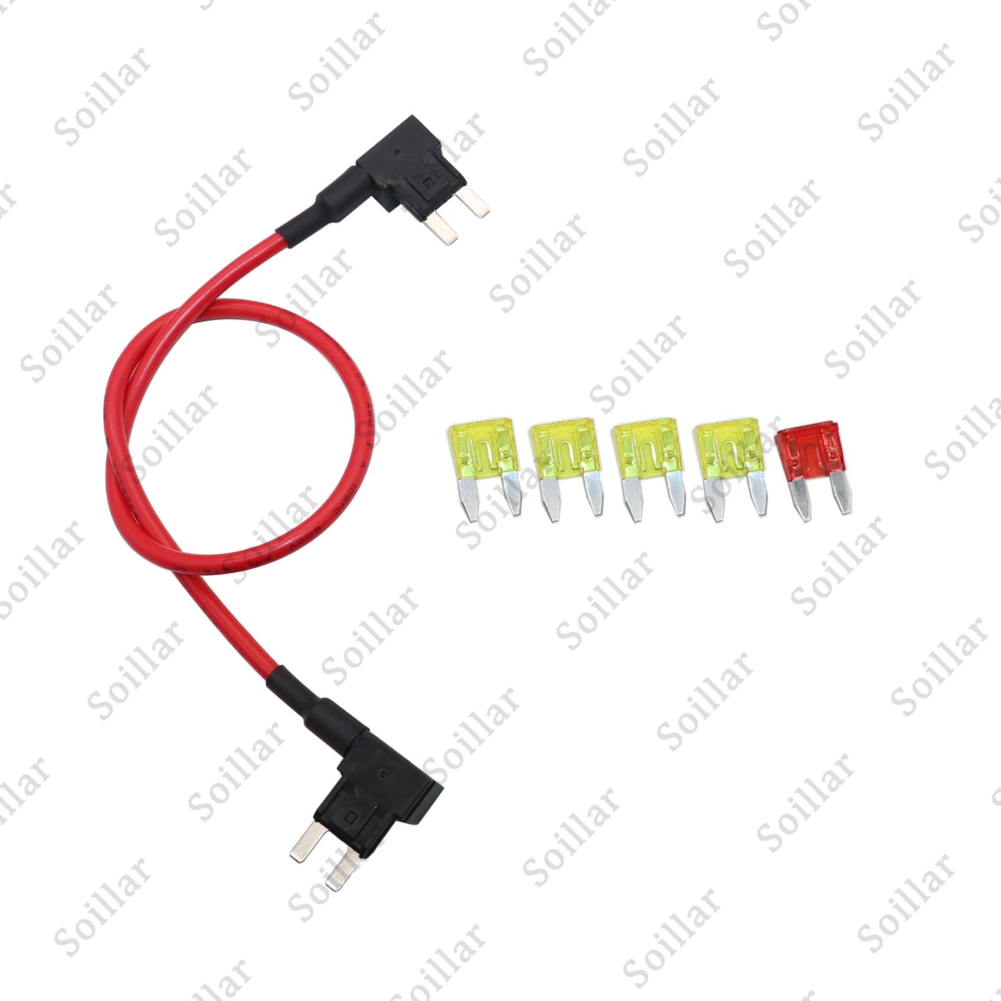 TIPM Repair Fuel Pump Relay Bypass Cable Kit fit for Dodge Ram 1500 2500 3500 fit for VW fit for Chrysler Jeep Wrangler 2008-2016 Fuse Holder Fuse Adapter 14AWG Wire/20AMPs CBWPR091AA