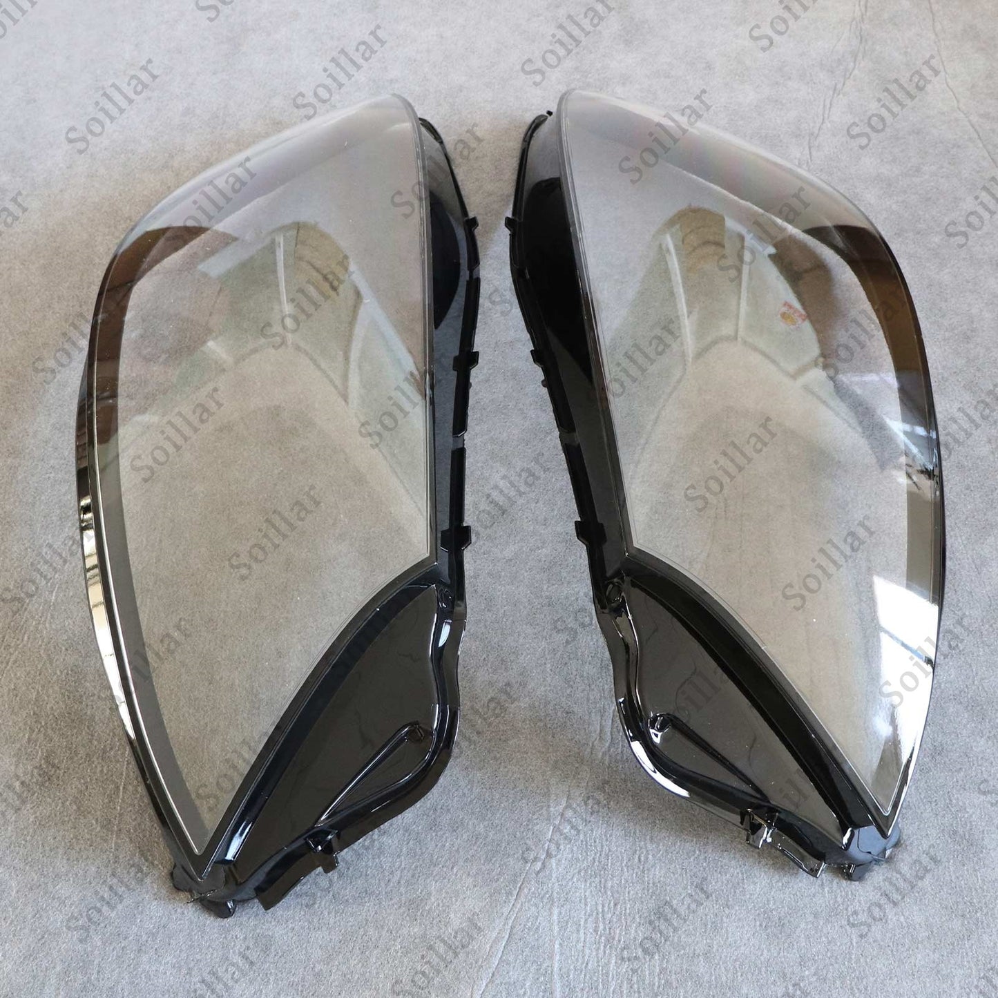 Fit Mercedes-Benz S W222 S450 S63 AMG 2018-20 Pair Headlight Lens Headlamp Cover