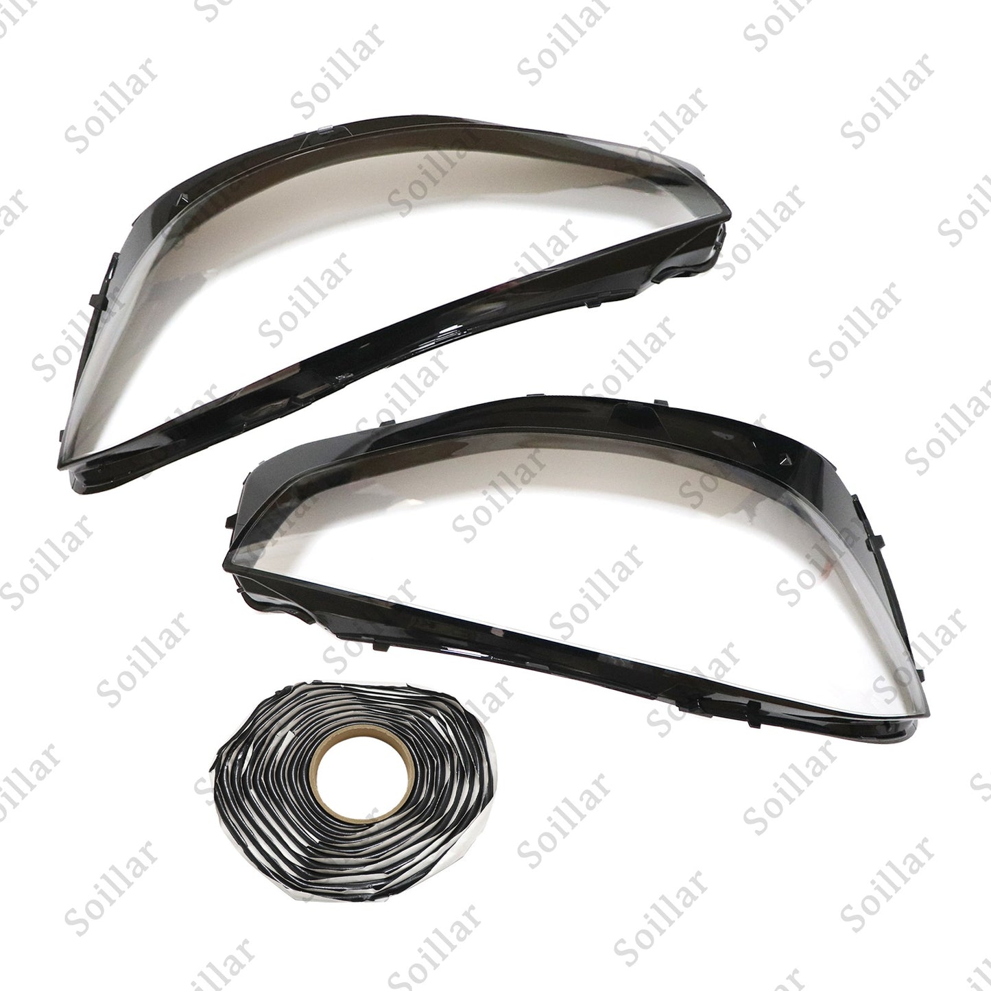 Headlight Headlamp Lens Cover+Sealant Glue For Mercedes-Benz S-Class W223 2020+