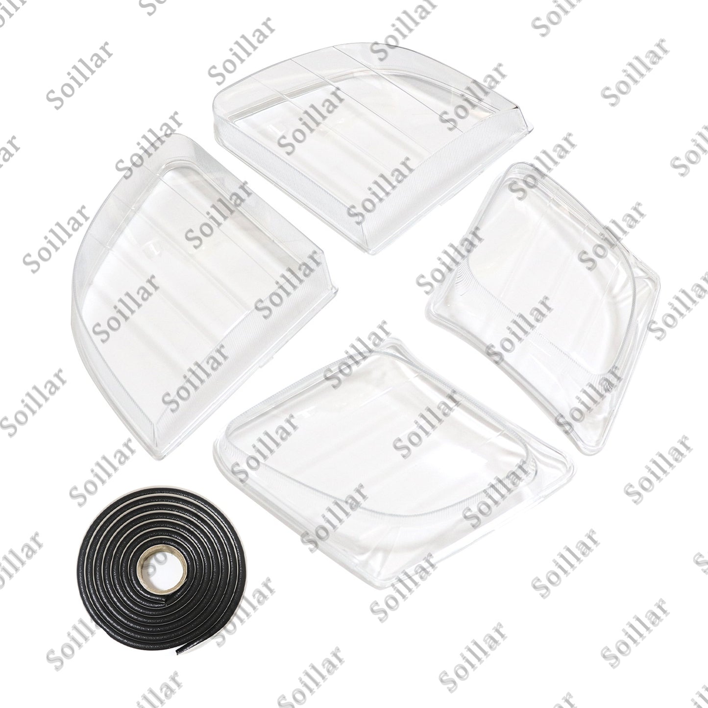 Front Headlight Clear Lens Housing + Seal Glue Set For Lexus LX470 1998-2007