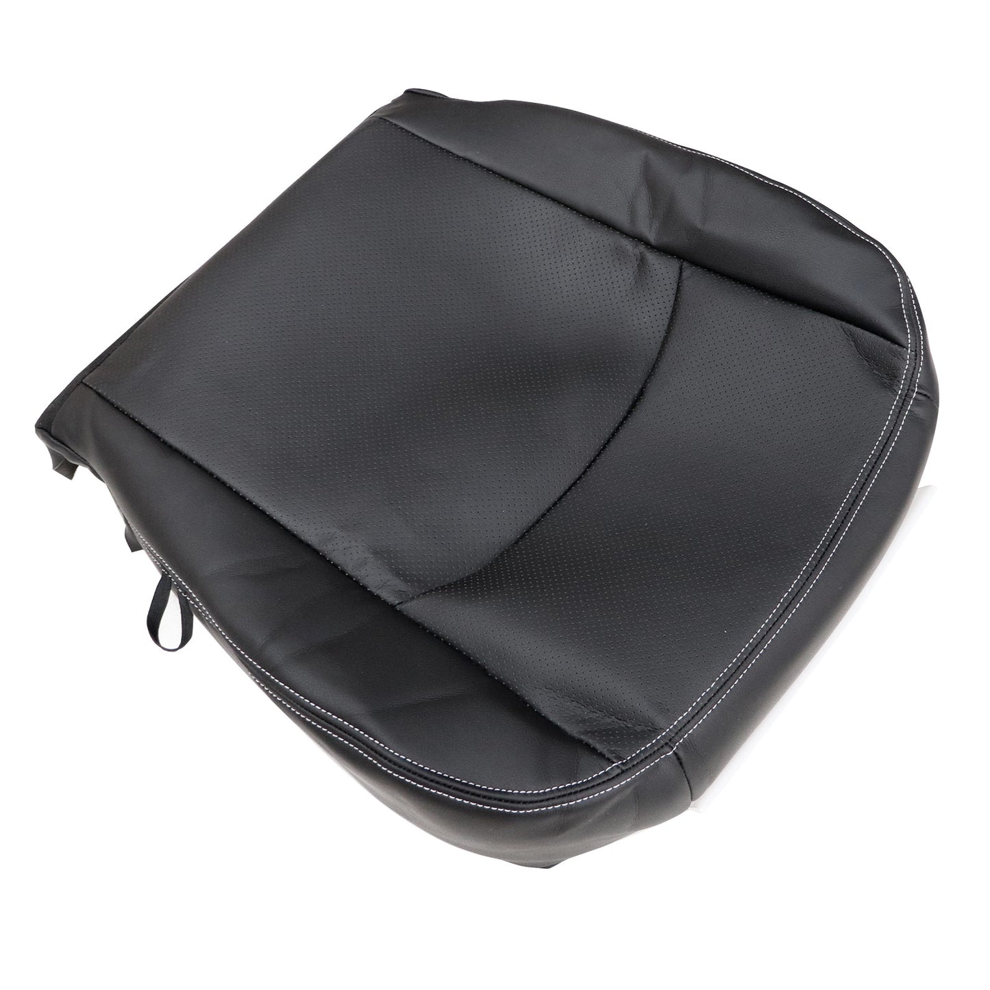 For 2009-2012 Dodge Ram 1500 2500 3500 Front Driver & Passenger Bottom Leather Seat Cover Black