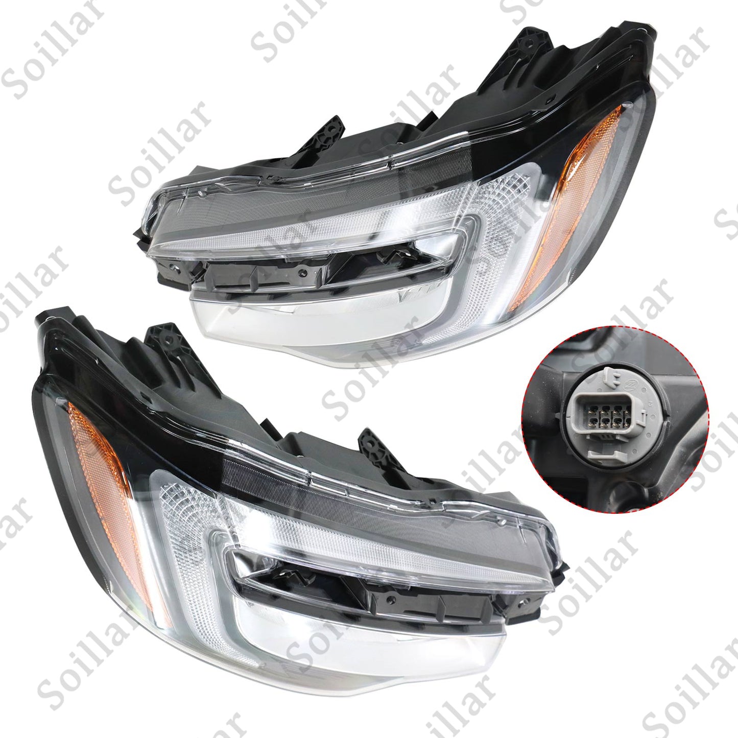 LED Headlight Headlamps For 2019-2022 Honda Pilot/ 2019-2021 Passport Right&Left