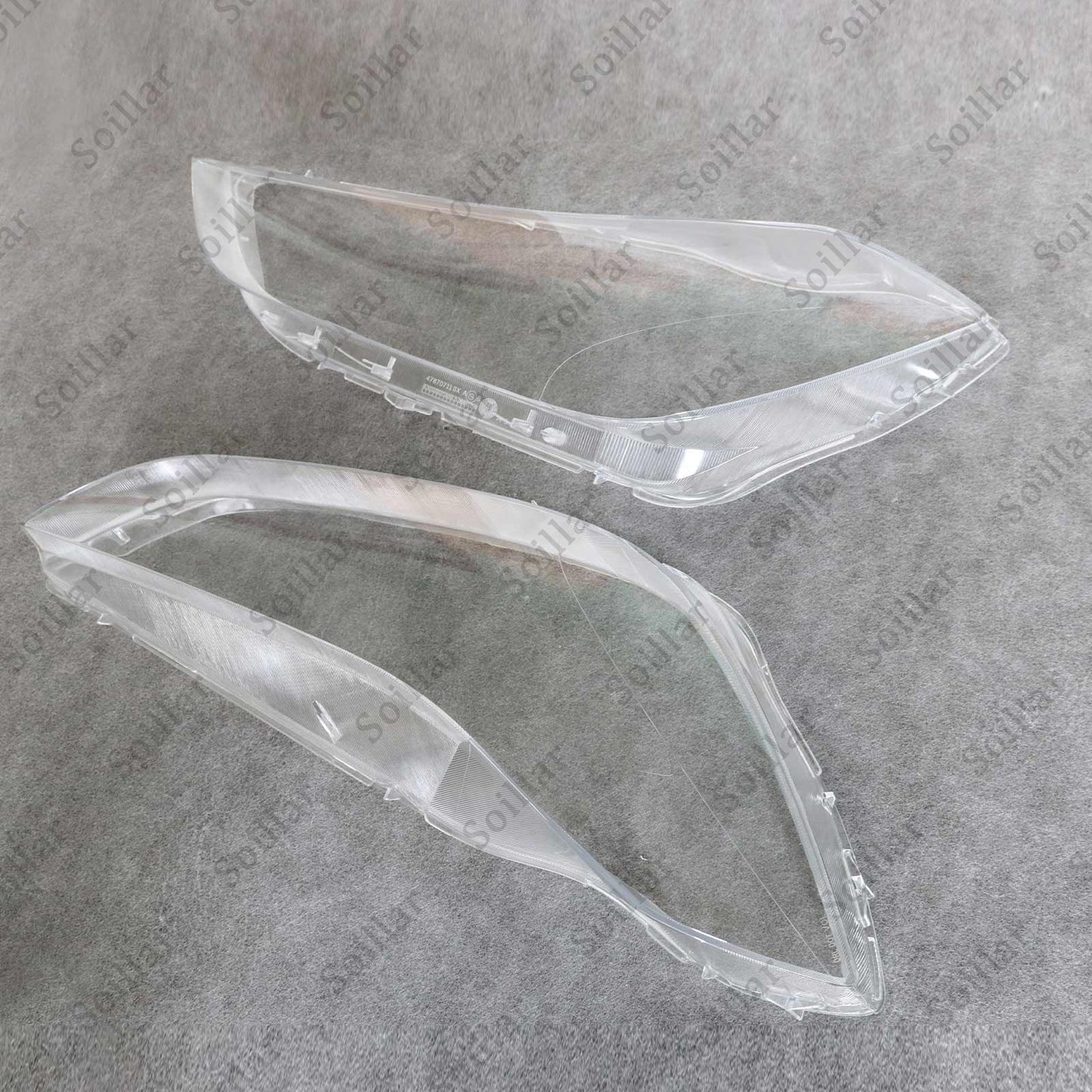 Pair Clear Headlight Lens Cover For Maserati Ghibli 4-Door 2014-2018 2019-2022