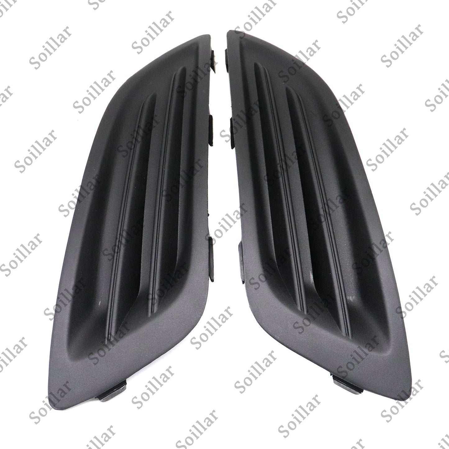 New Black Plastic Front Left+Right Fog Light Housings For 2014-2019 Ford Fiesta