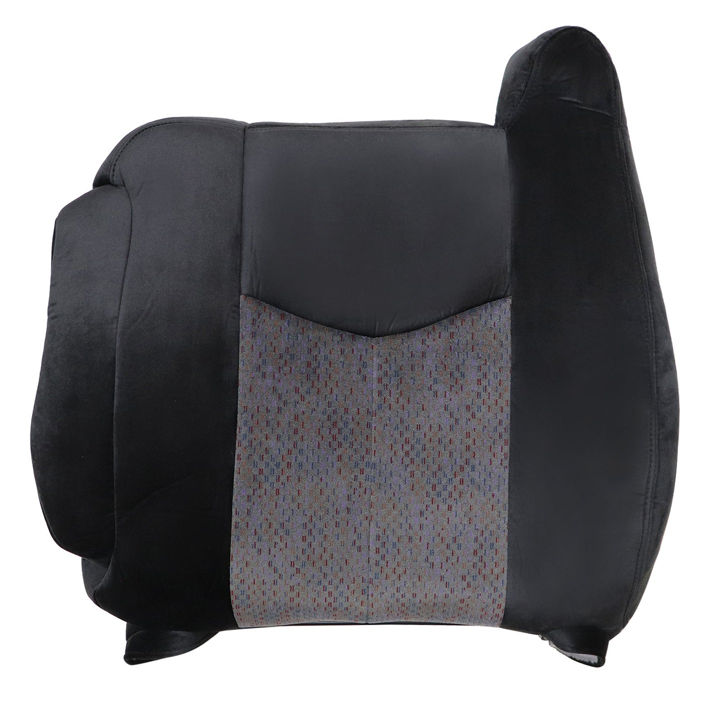 For 2003-2006 Chevy Silverado GMC Sierra 1500 2500 3500 Front Driver & Passenger Bottom & Top Cloth Seat Cover Dark Gray