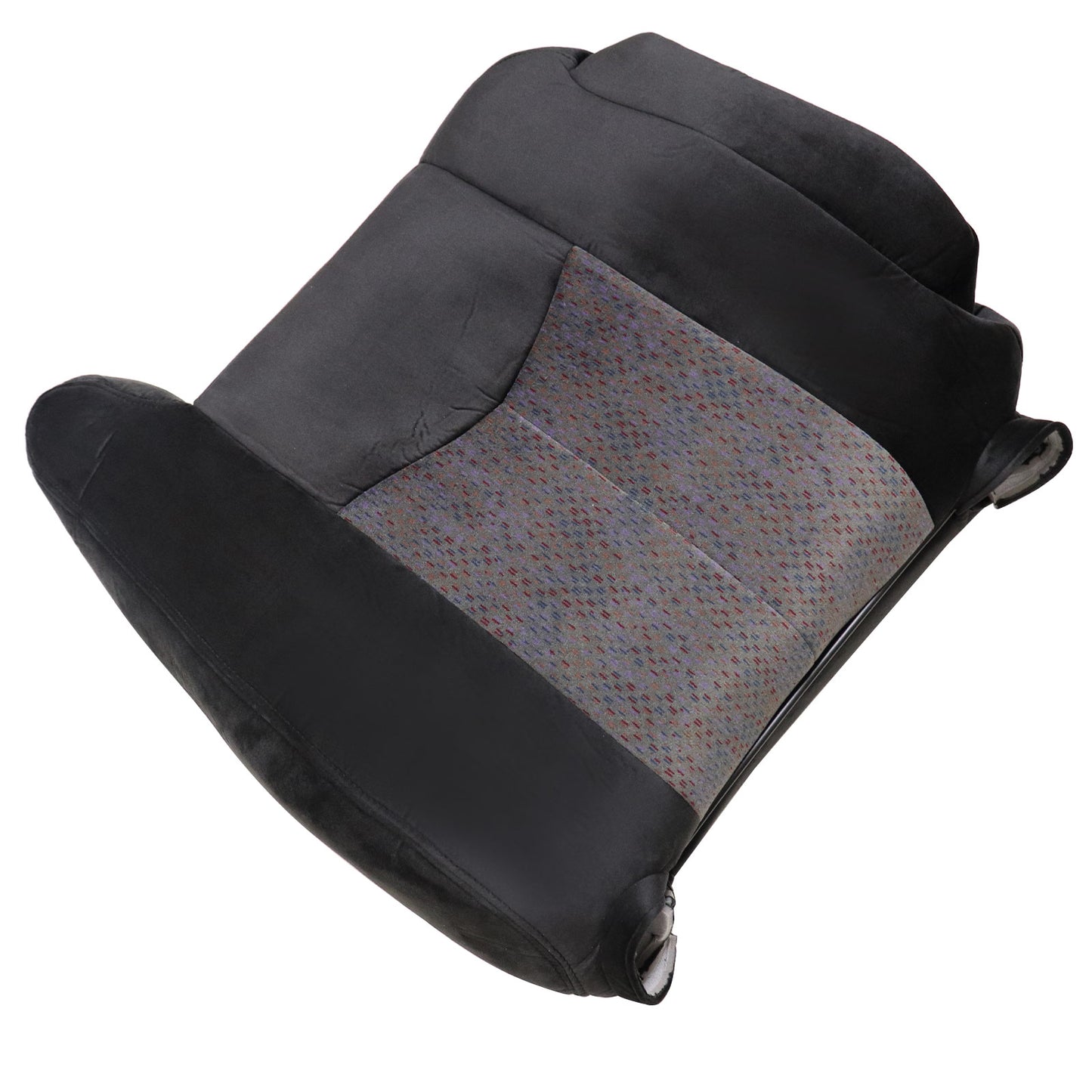 For 2003-2006 Chevy Silverado GMC Sierra 1500 2500 3500 Front Driver & Passenger Bottom & Top Cloth Seat Cover Dark Gray