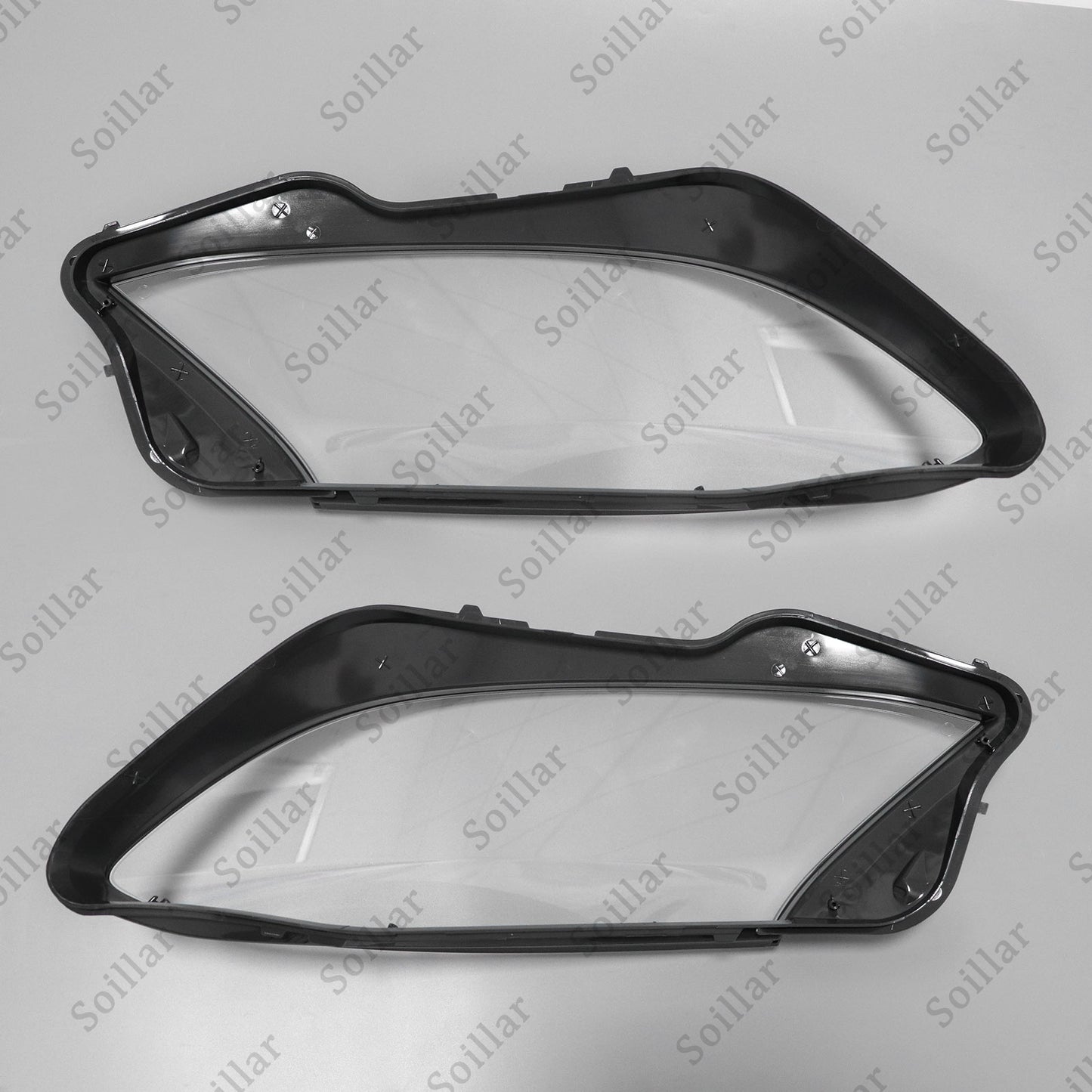 For Mercedes-Benz W222 S-Class 2014-17 Pair Lampshade Headlight Lens Lamp Cover