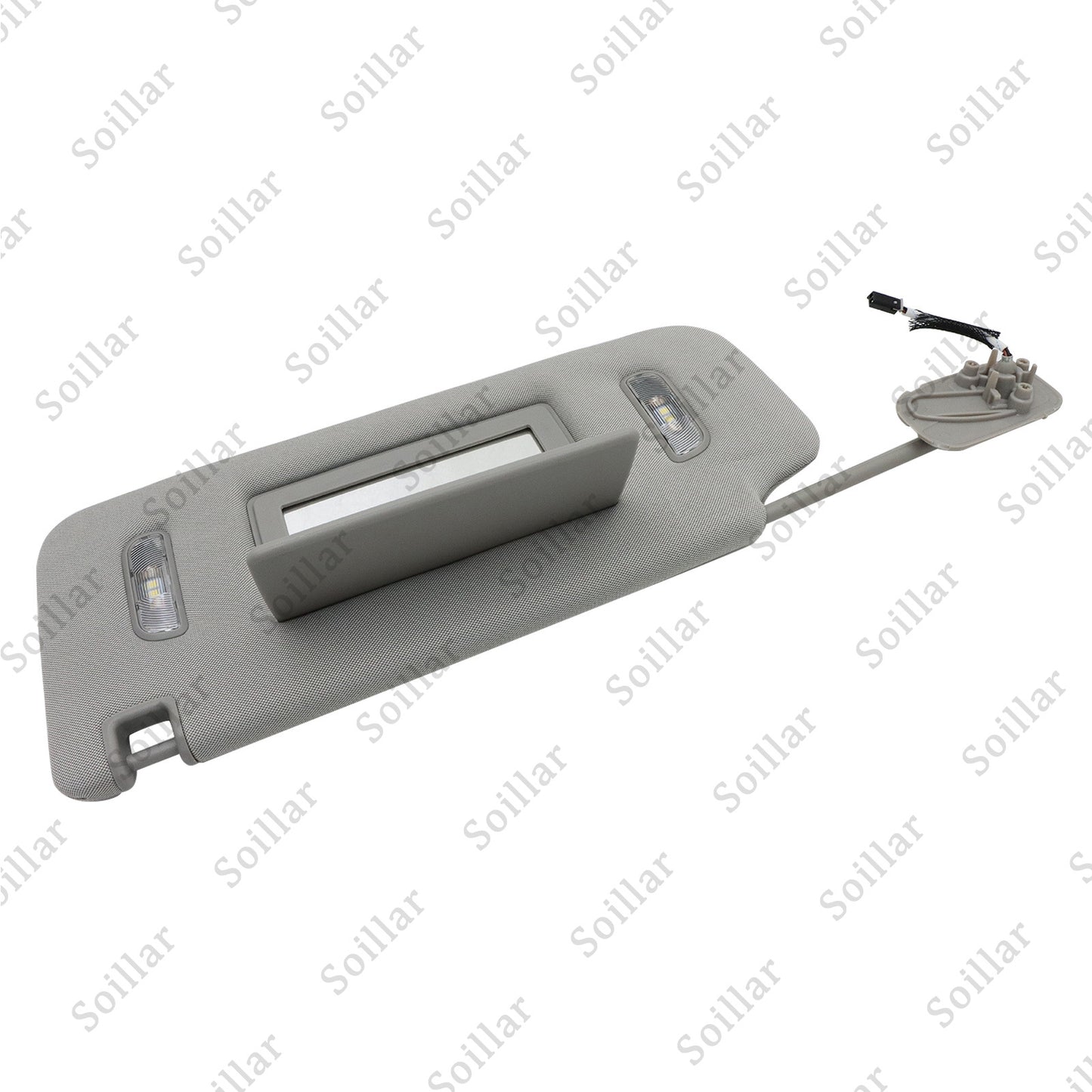 1X For Cadillac Chevrolet GMC 2015-19 Gray Left Driver Side Sun Visor W/ Light