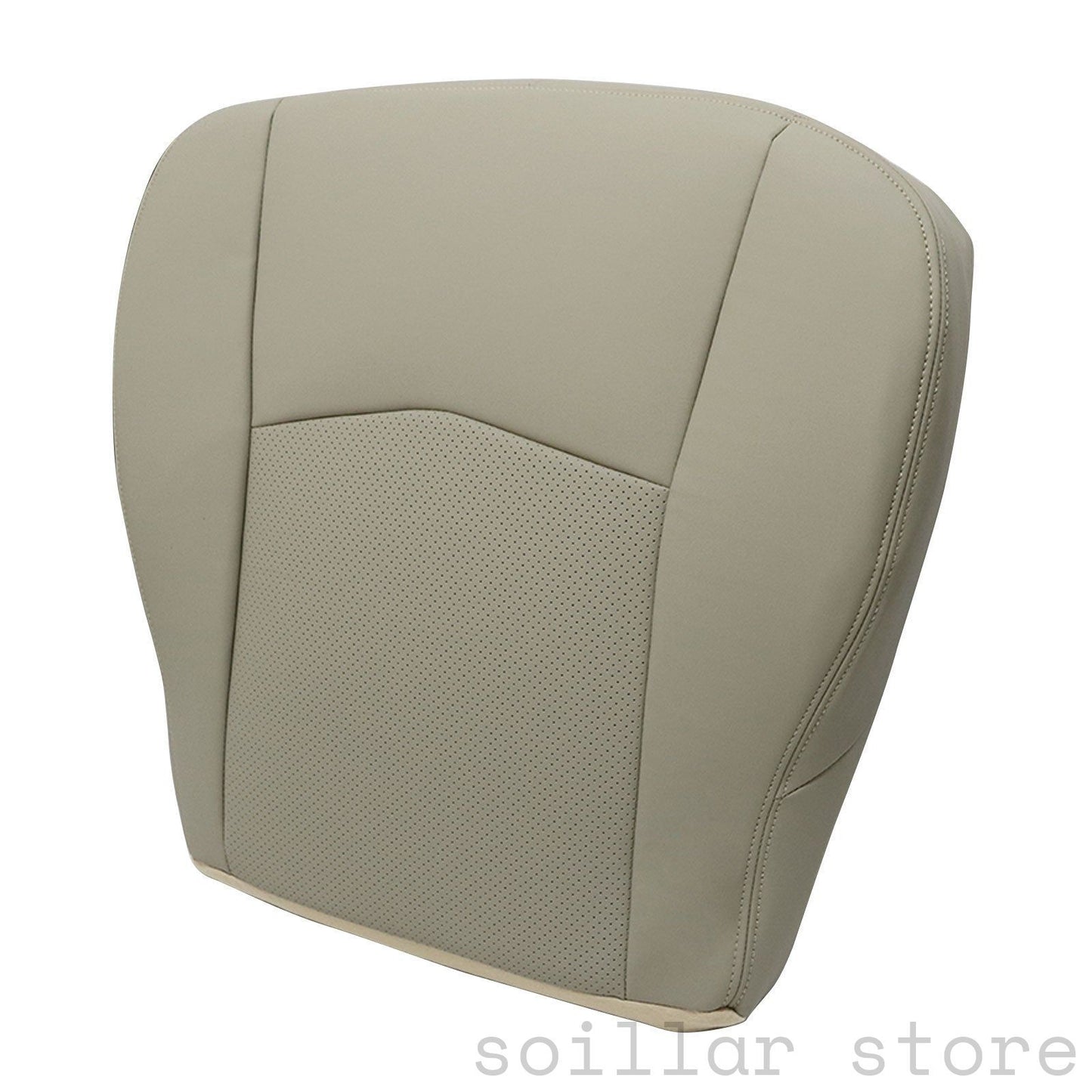 For 2004-2005 Cadillac SRX Driver Bottom Perforated Leather Seat Cover Light Tan
