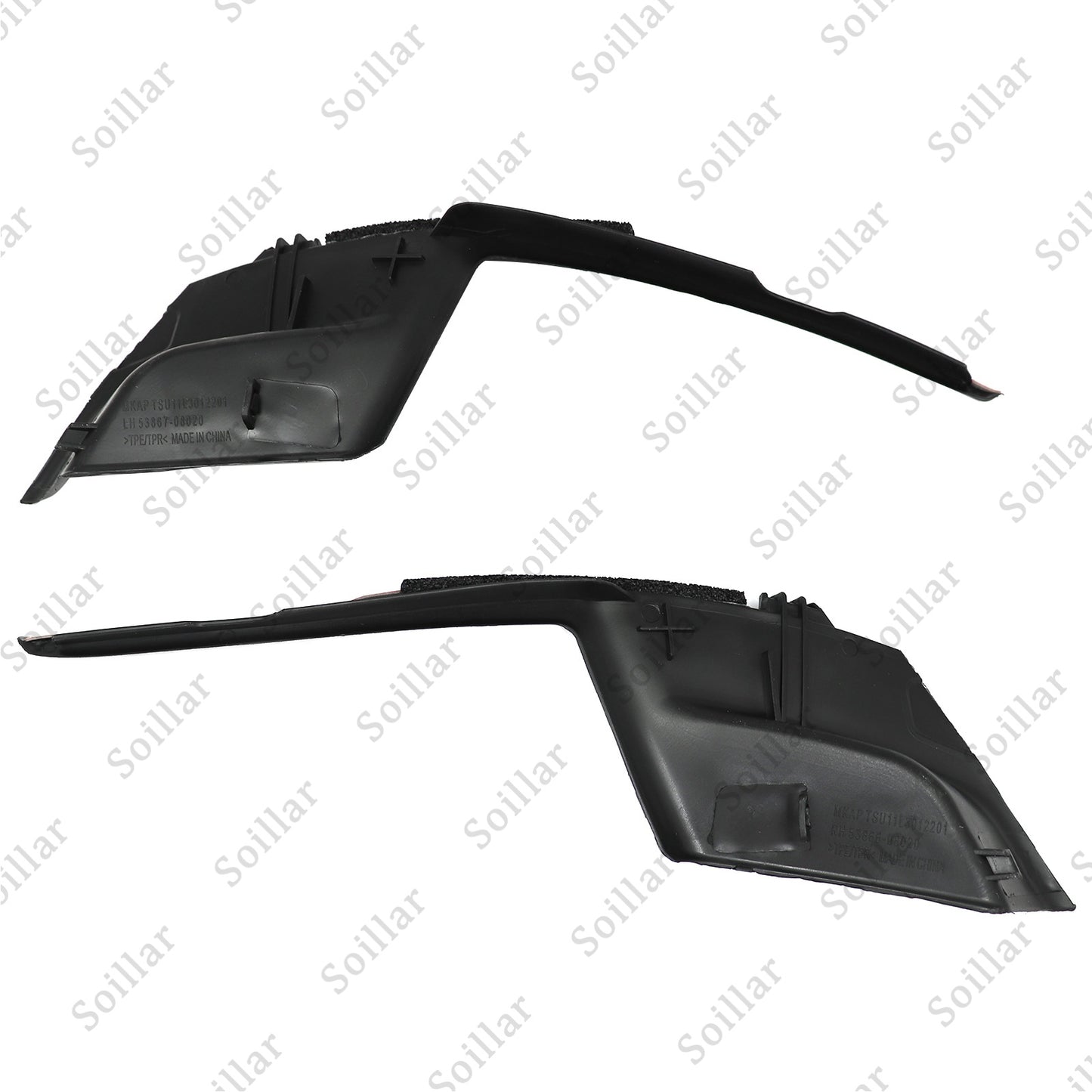 For 2011-20 Toyota Sienna Front Windshield Wiper Side Cowl Extension Cover Trim