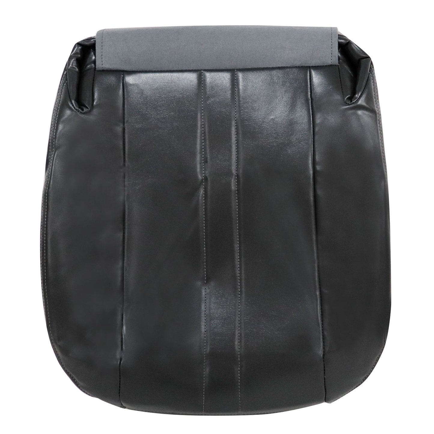 For 2003-2014 Chevy Express & GMC Savana 1500 Front Driver & Passenger Bottom & Top Leather Seat Cover Dark Gray