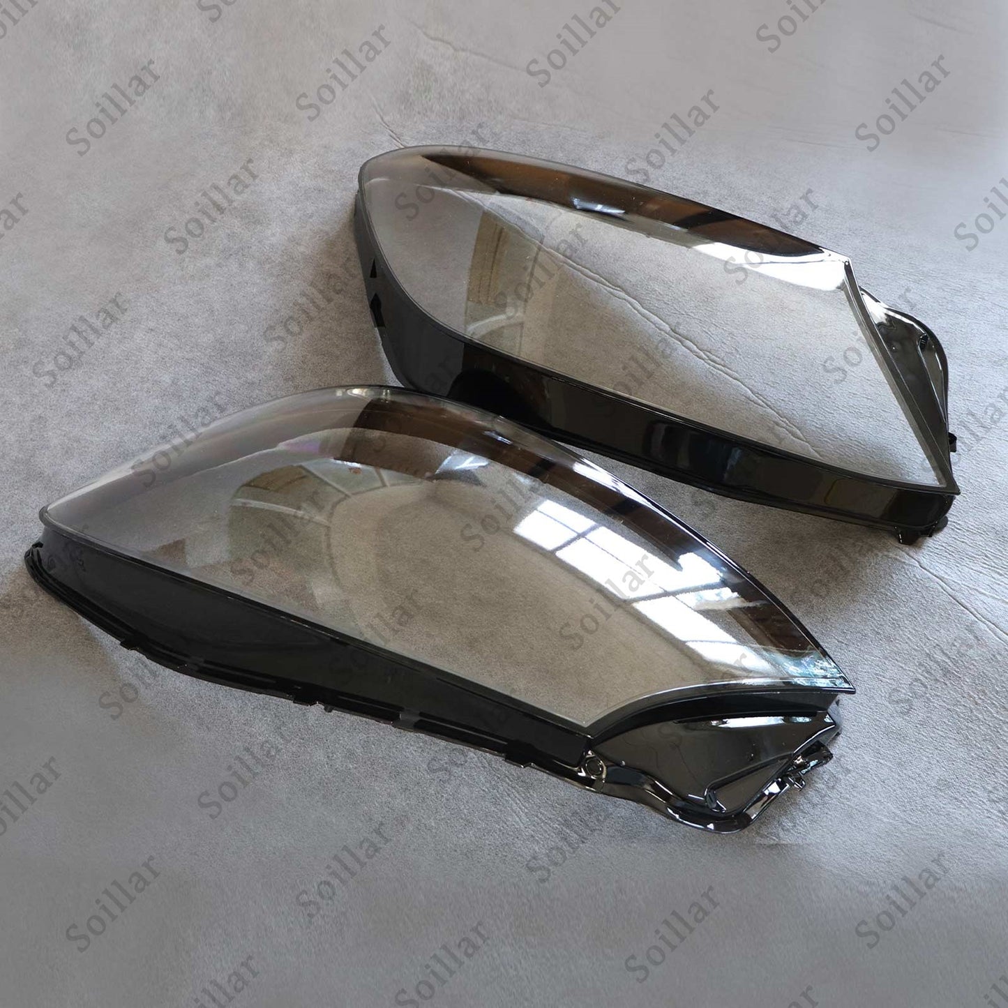 Fit Mercedes-Benz S W222 S450 S63 AMG 2018-20 Pair Headlight Lens Headlamp Cover