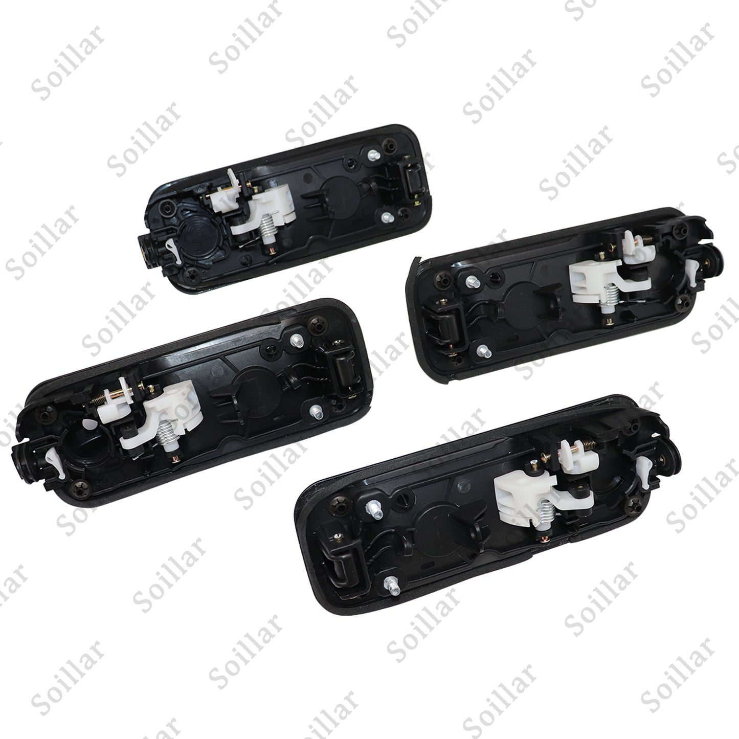 4pcs For Ford F150 2015-2020 Front And Rear Door Black Door Outer Handle