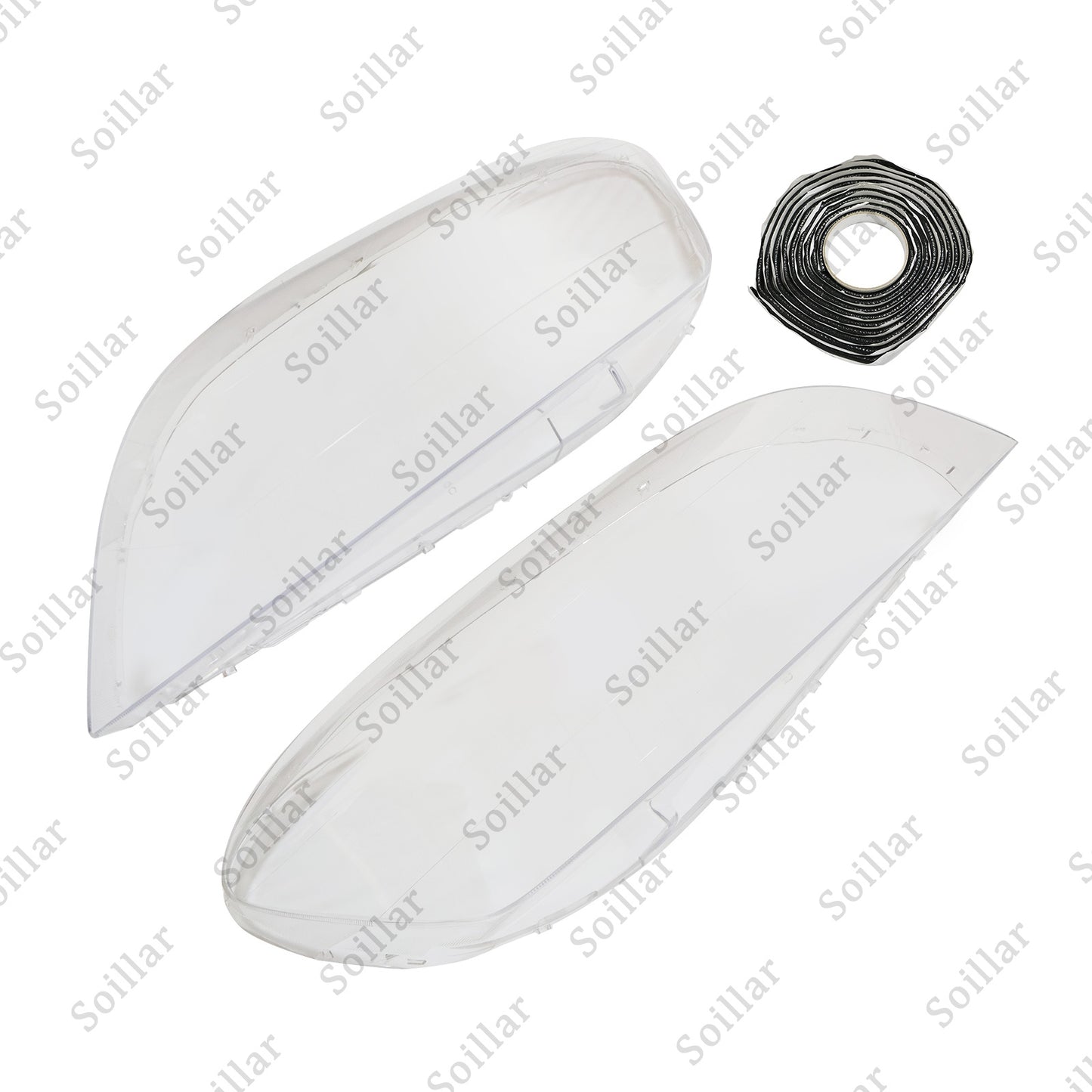 2x For Volvo XC60 2009-2013 Left+Right Front Headlamp Headlight Clear Cover Lens