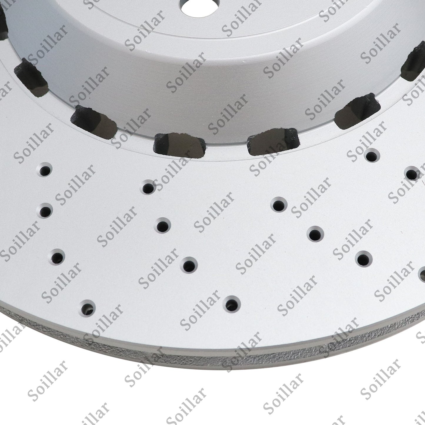 Pair Front Vented & Drilled Disc Brake Rotors LH RH For BMW F10 F12 F13 M5 M6