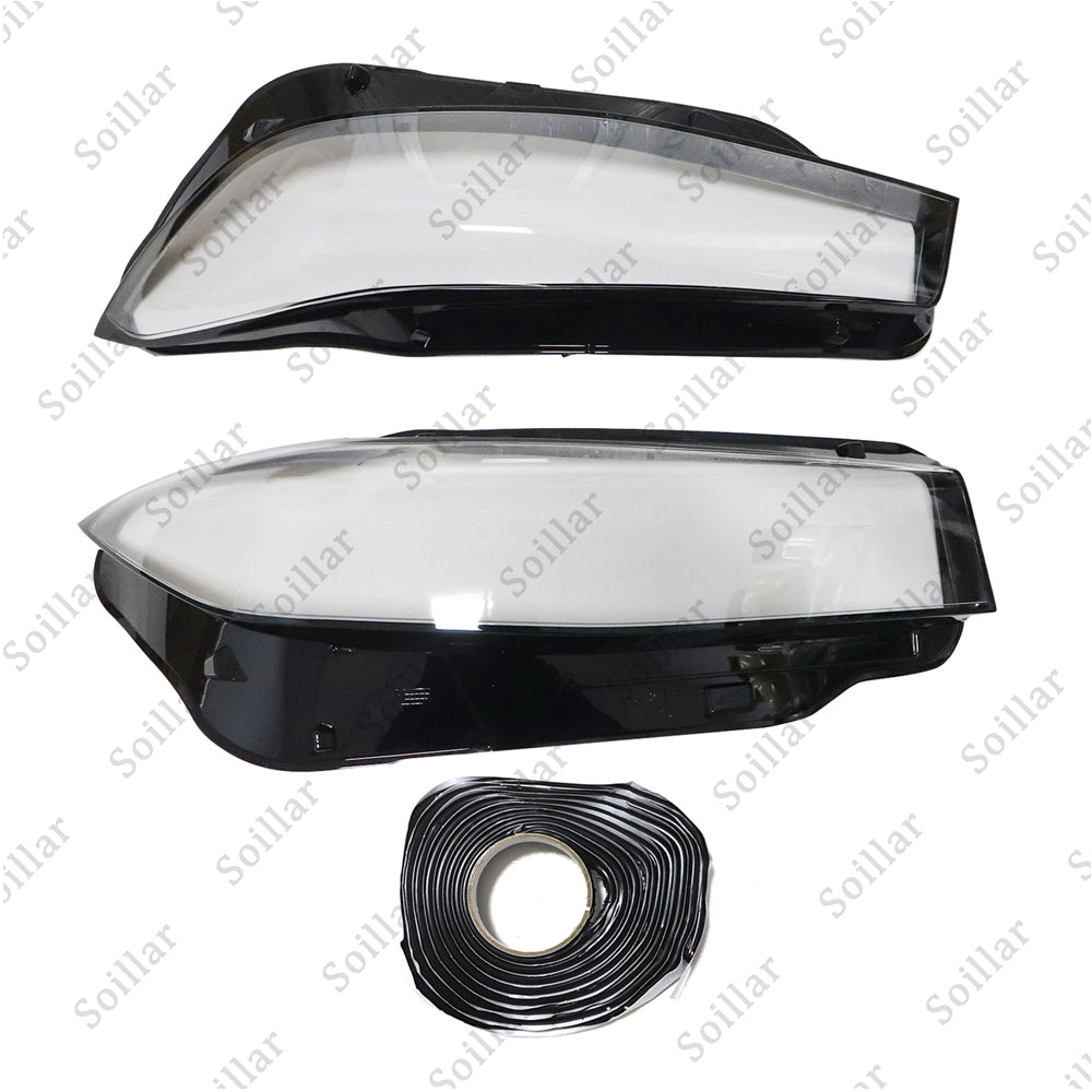 Headlight Pair Headlamp Lens Cover For Infiniti Q50 2014-2021 Front Left Right