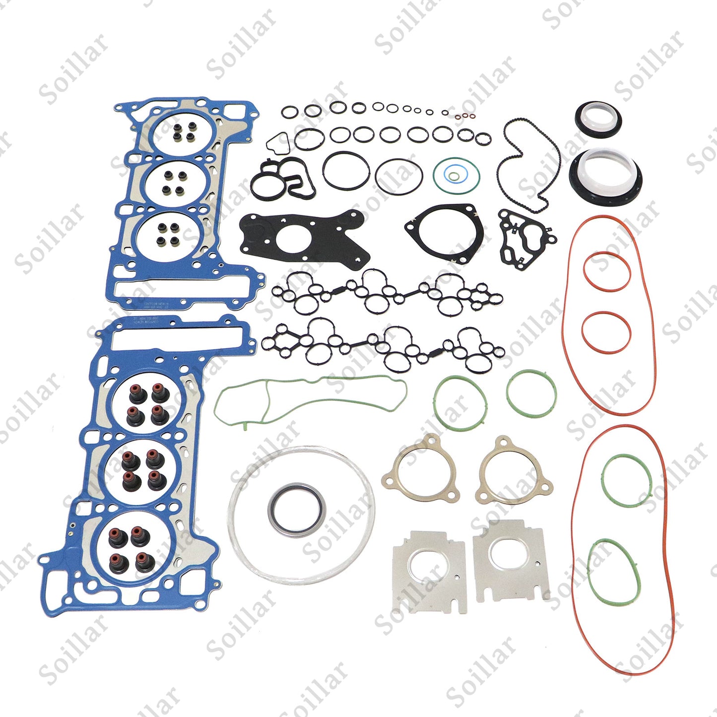 For Audi S4 S5 B9 A6 Q7 Porsche EA839 2.9 3.0 Overhaul Rebuild Gaskets Seals Kit