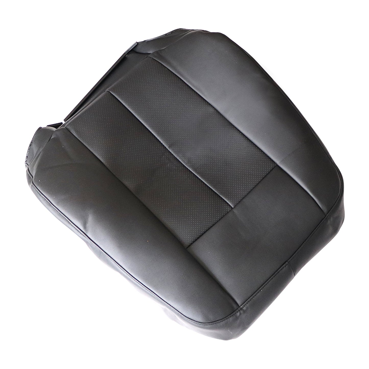 For 2007-2014 Ford Expedition Limited Front Driver & Passenger Bottom & Top Leather Seat Cover Black