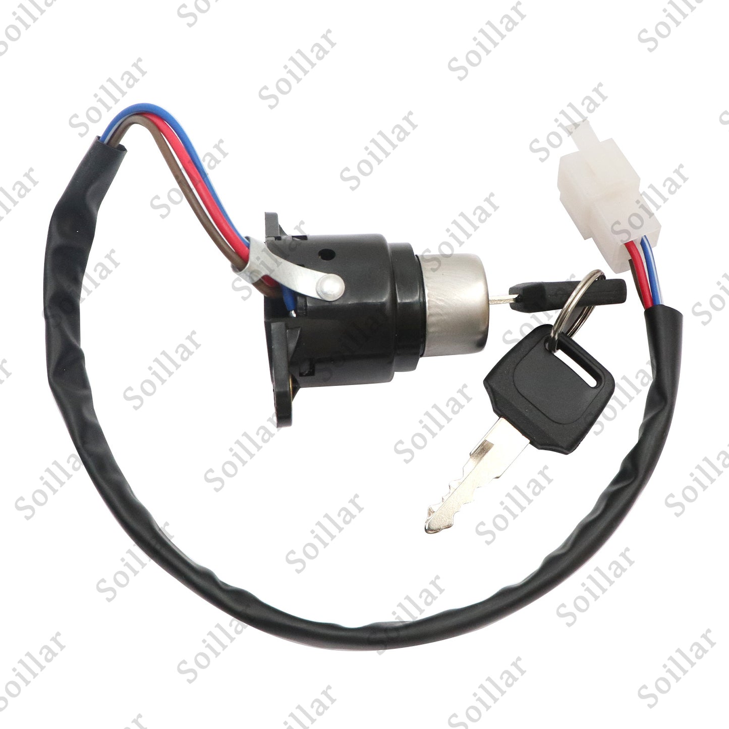 Ignition Key Switch Fit For Honda Shadow Spirit Sabre Aero VT1100 C C2 C3 Black