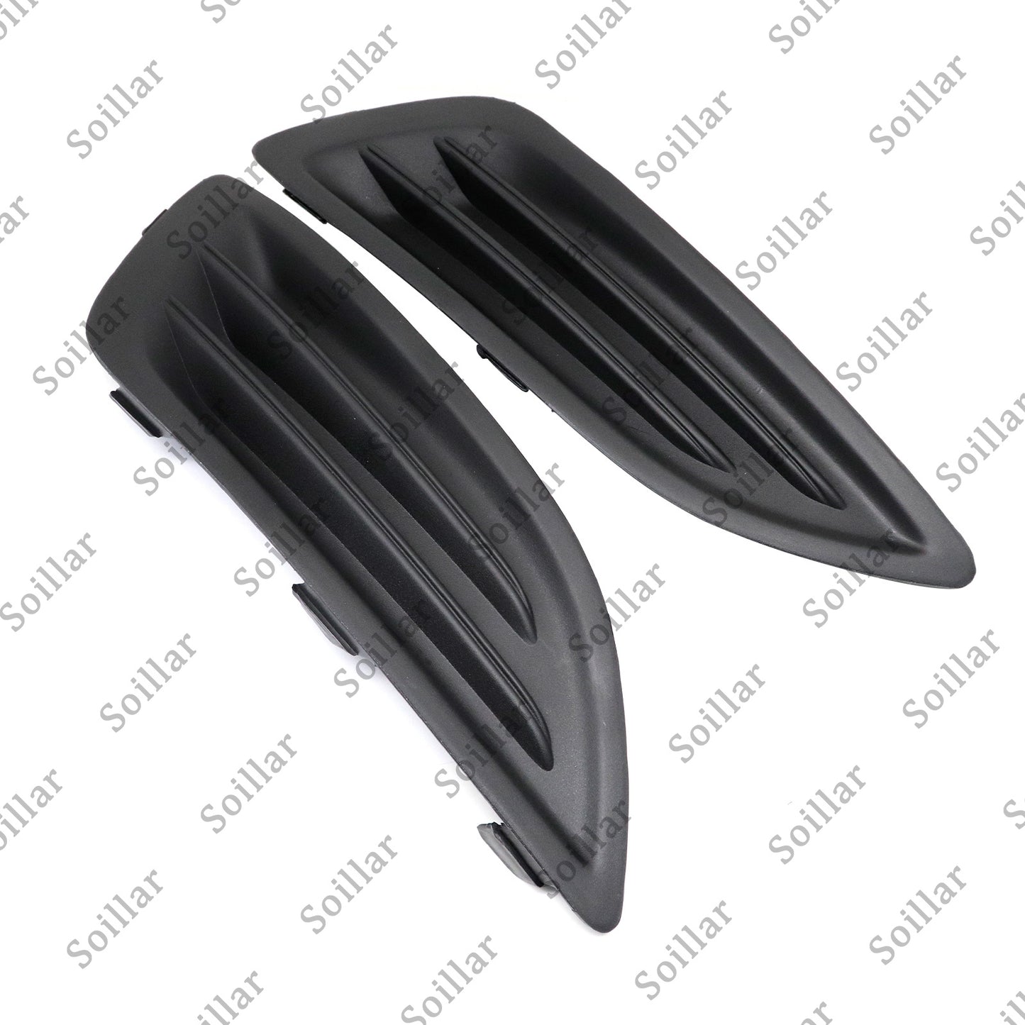 New Black Plastic Front Left+Right Fog Light Housings For 2014-2019 Ford Fiesta