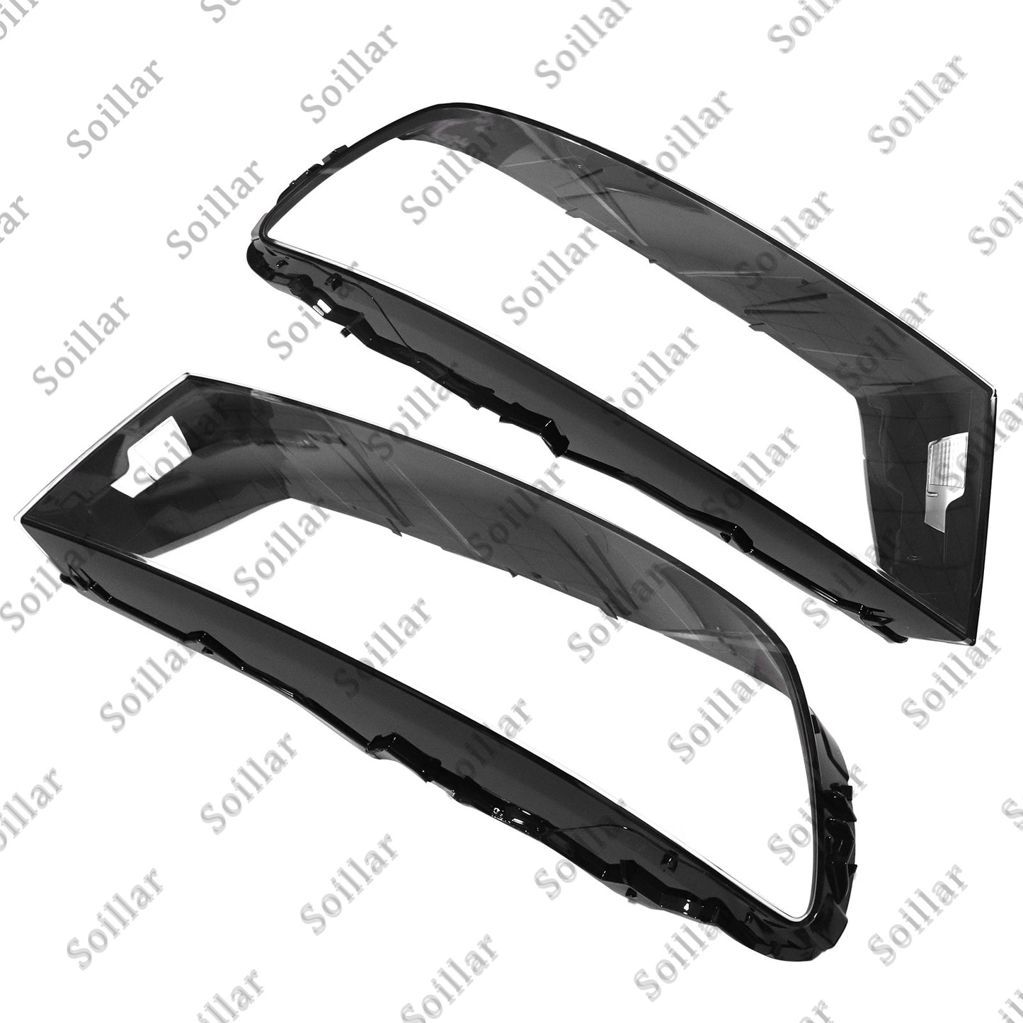 Left Right Headlamp Cover Headlight Shell Lens For Audi Q7 2017-2019