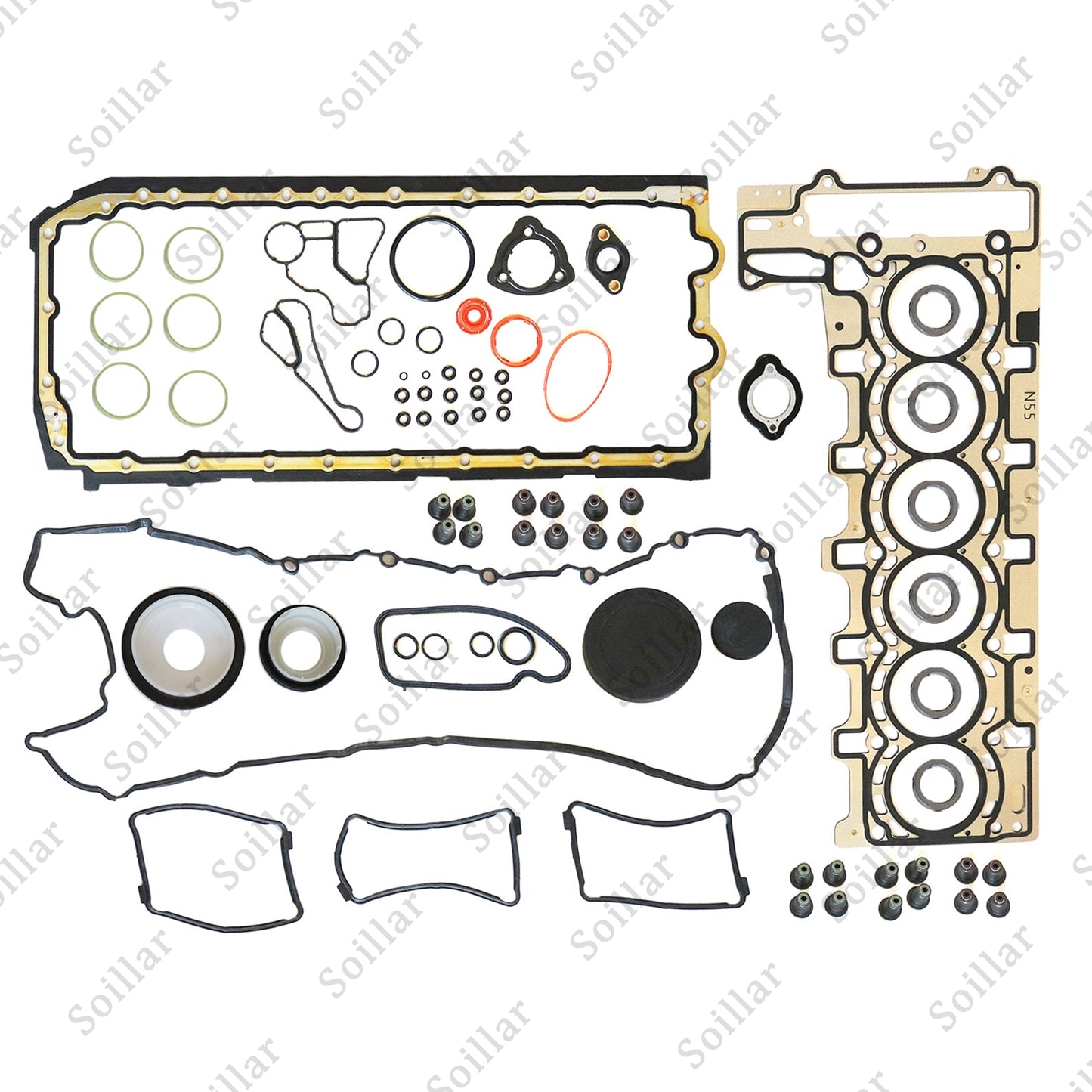 Full Engine Head Gasket Set Fits BMW E82 F01 335i 435i 535i X5 N55B30 3.0L Turbo