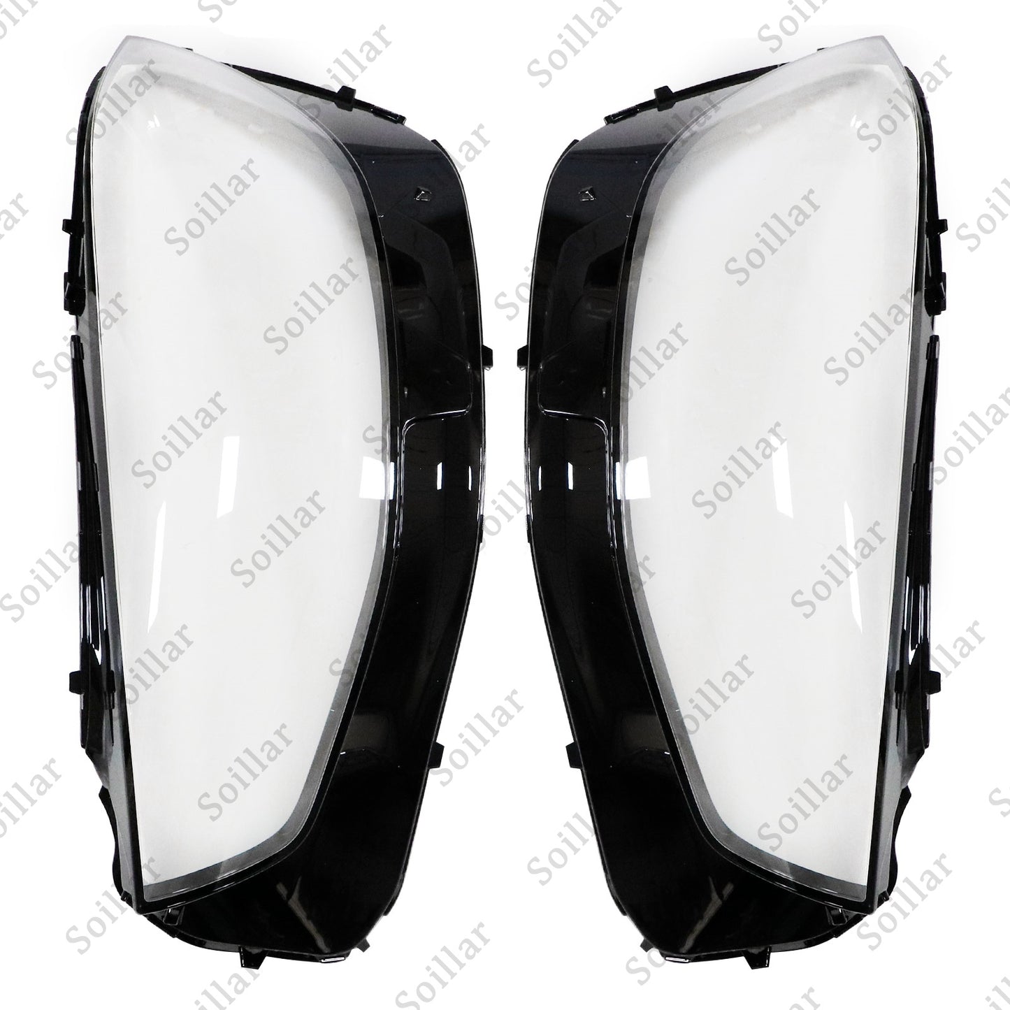 For Mercedes-Benz S-Class W222 2021-2023 Front LH+RH Headlight Lens Cover Pair