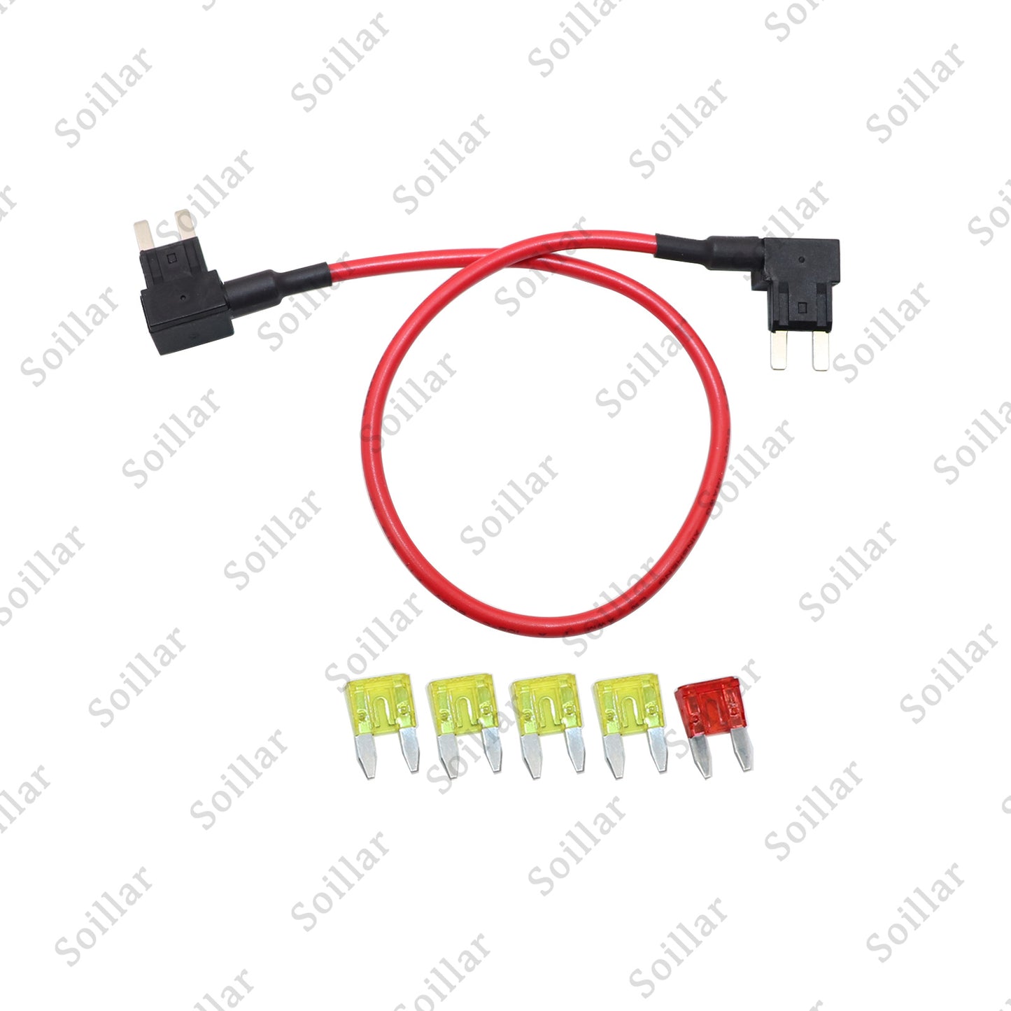 TIPM Repair Fuel Pump Relay Bypass Cable Kit fit for Dodge Ram 1500 2500 3500 fit for VW fit for Chrysler Jeep Wrangler 2008-2016 Fuse Holder Fuse Adapter 14AWG Wire/20AMPs CBWPR091AA
